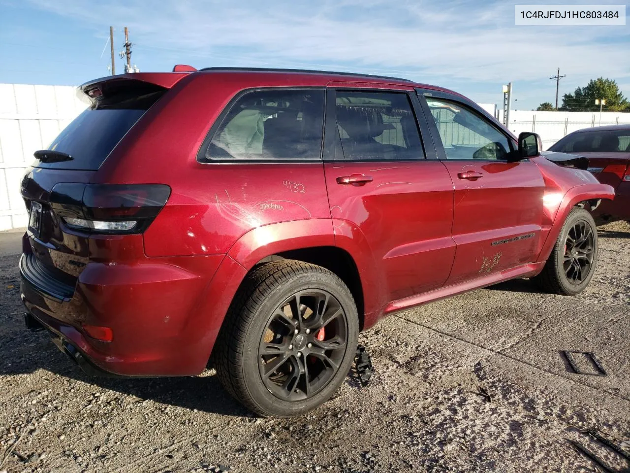 1C4RJFDJ1HC803484 2017 Jeep Grand Cherokee Srt-8