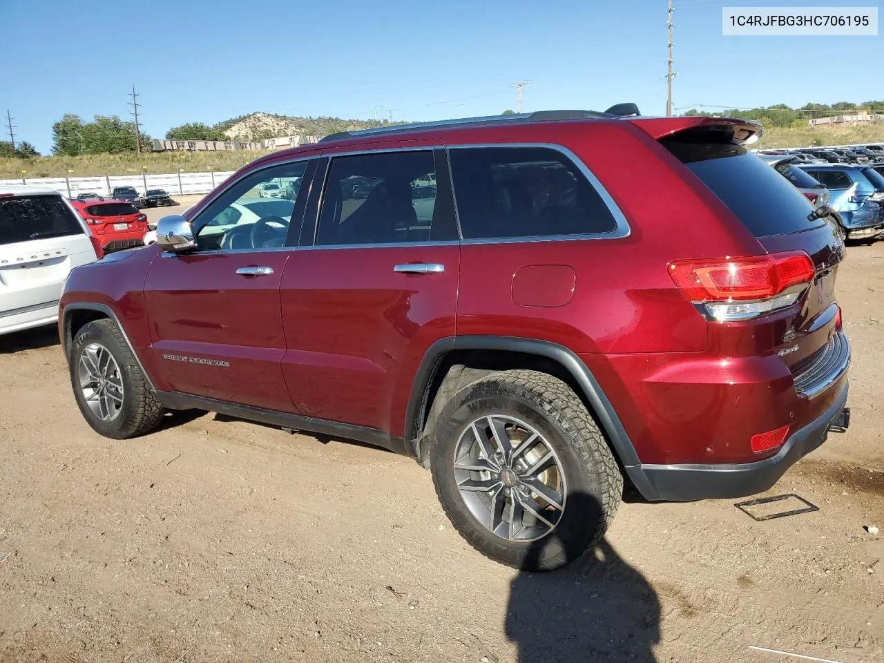 2017 Jeep Grand Cherokee Limited VIN: 1C4RJFBG3HC706195 Lot: 72739514