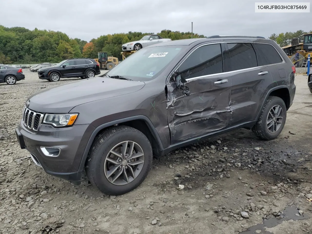 2017 Jeep Grand Cherokee Limited VIN: 1C4RJFBG3HC875469 Lot: 72794984