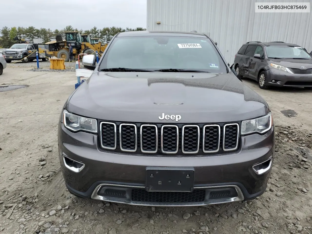 2017 Jeep Grand Cherokee Limited VIN: 1C4RJFBG3HC875469 Lot: 72794984