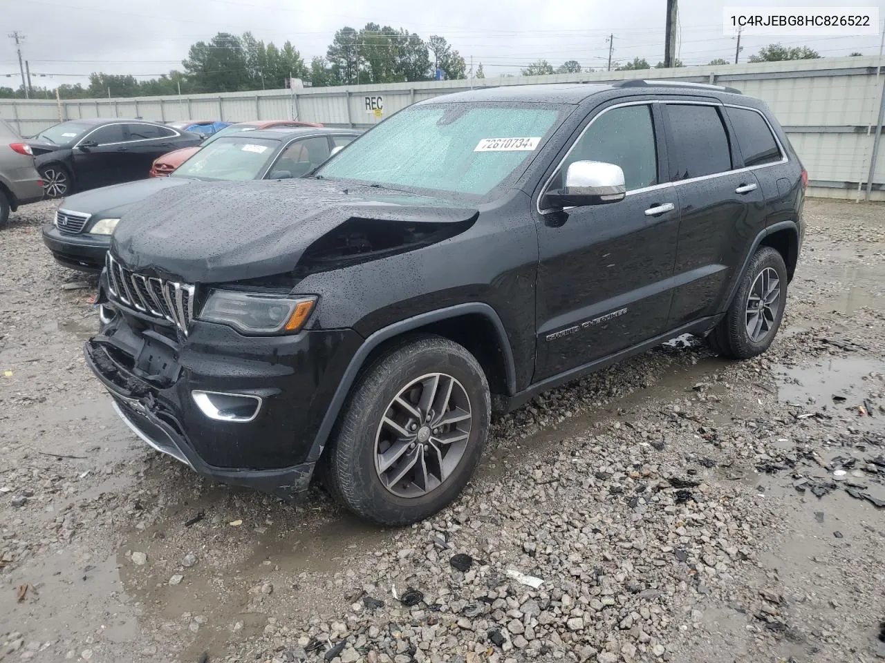 2017 Jeep Grand Cherokee Limited VIN: 1C4RJEBG8HC826522 Lot: 72810734