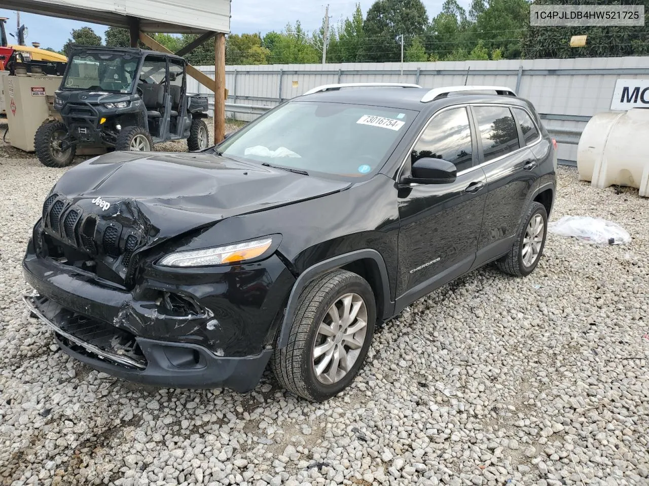 2017 Jeep Cherokee Limited VIN: 1C4PJLDB4HW521725 Lot: 73016754