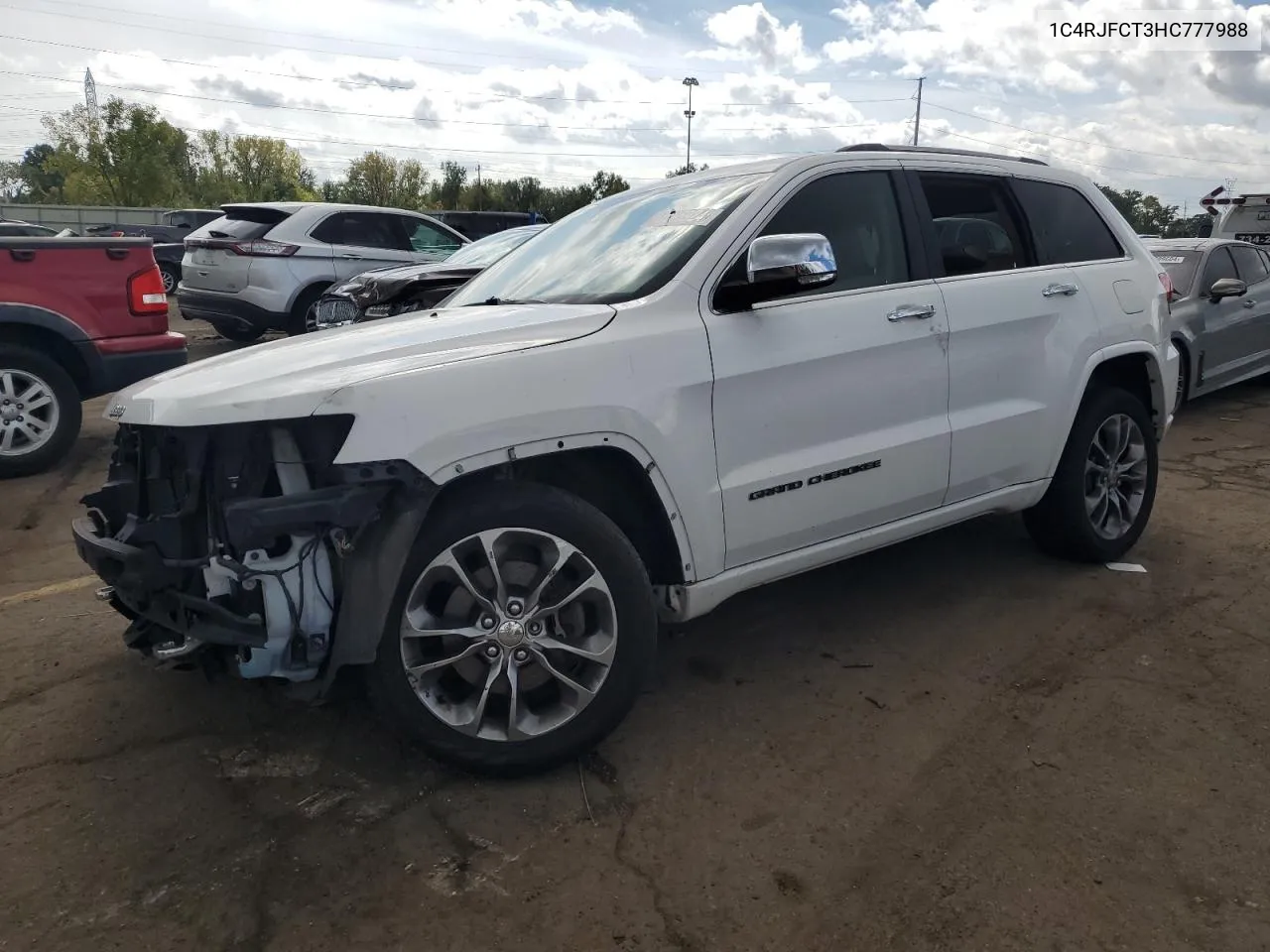 2017 Jeep Grand Cherokee Overland VIN: 1C4RJFCT3HC777988 Lot: 73095924