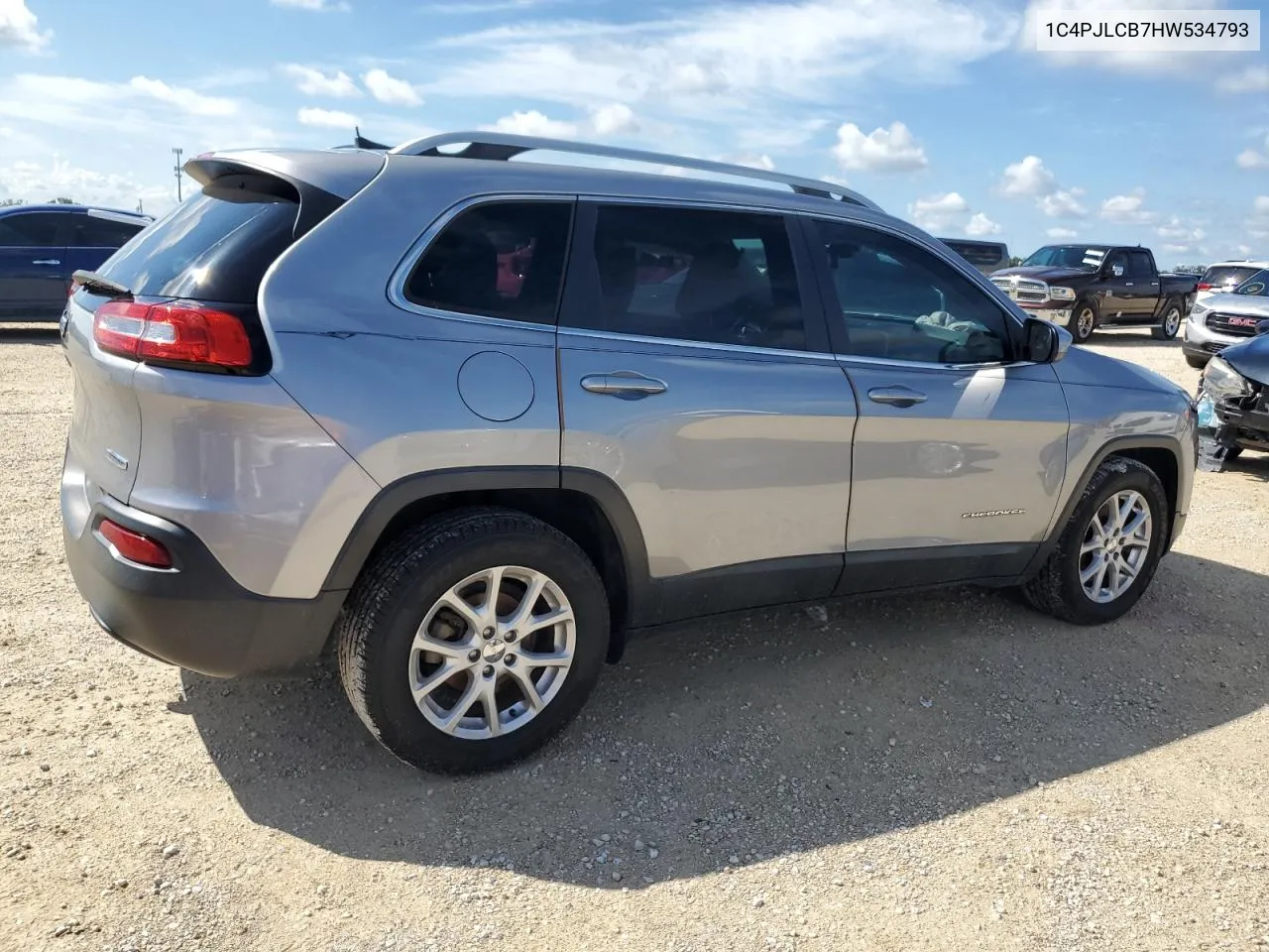 2017 Jeep Cherokee Latitude VIN: 1C4PJLCB7HW534793 Lot: 73206554