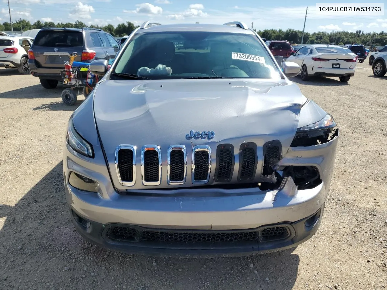 2017 Jeep Cherokee Latitude VIN: 1C4PJLCB7HW534793 Lot: 73206554