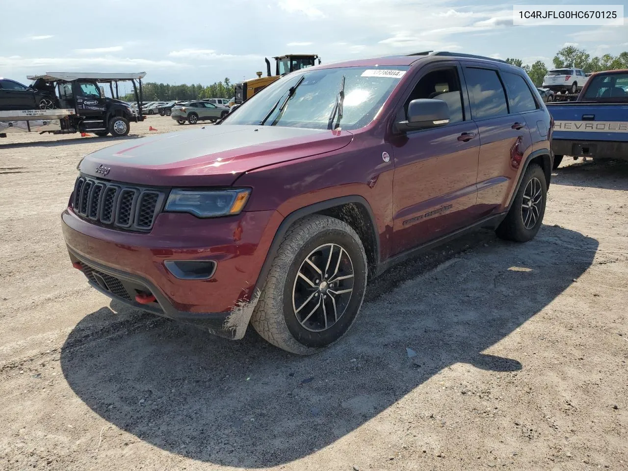 2017 Jeep Grand Cherokee Trailhawk VIN: 1C4RJFLG0HC670125 Lot: 73228804