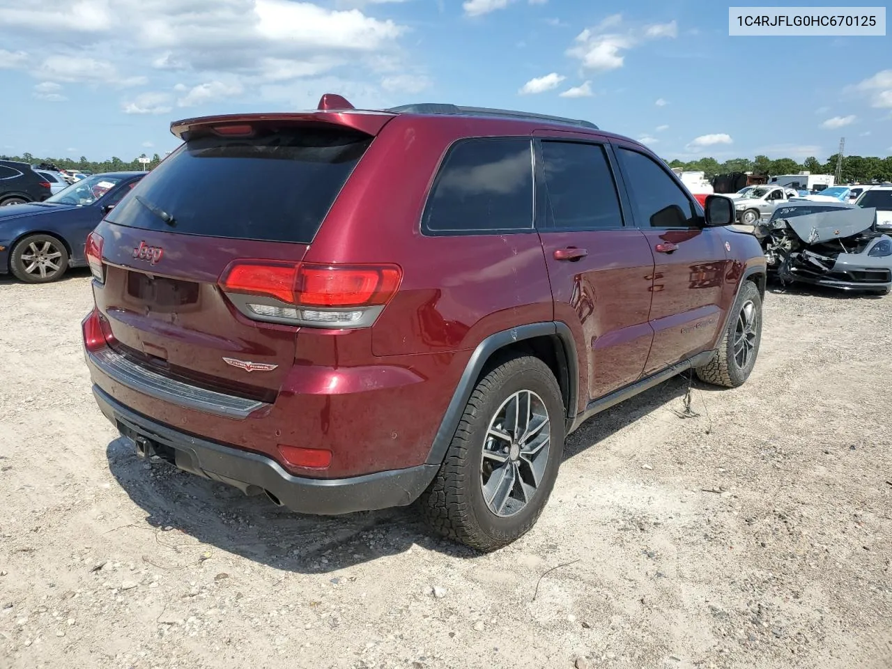 2017 Jeep Grand Cherokee Trailhawk VIN: 1C4RJFLG0HC670125 Lot: 73228804