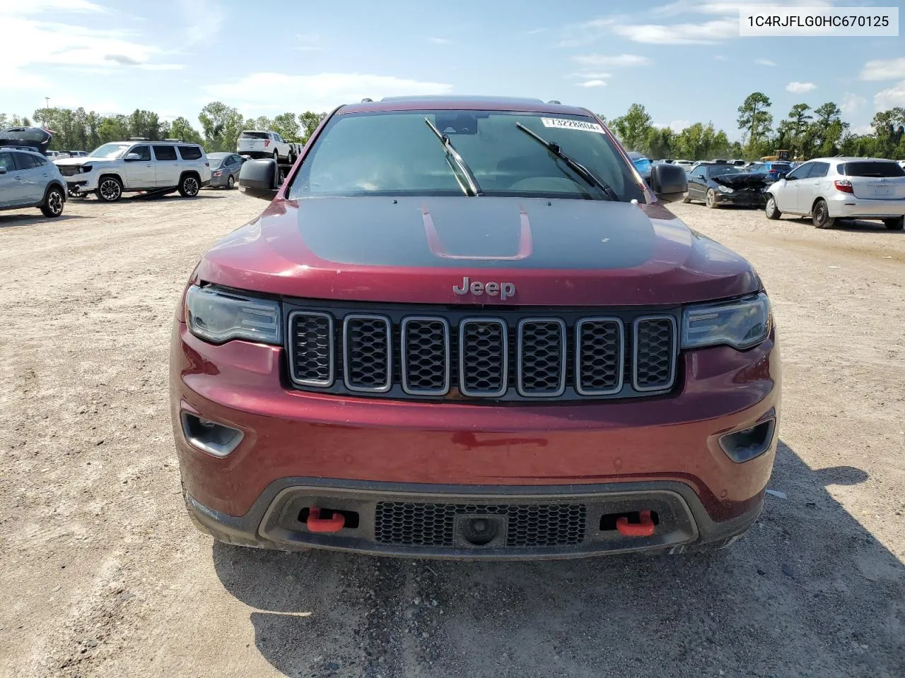 2017 Jeep Grand Cherokee Trailhawk VIN: 1C4RJFLG0HC670125 Lot: 73228804