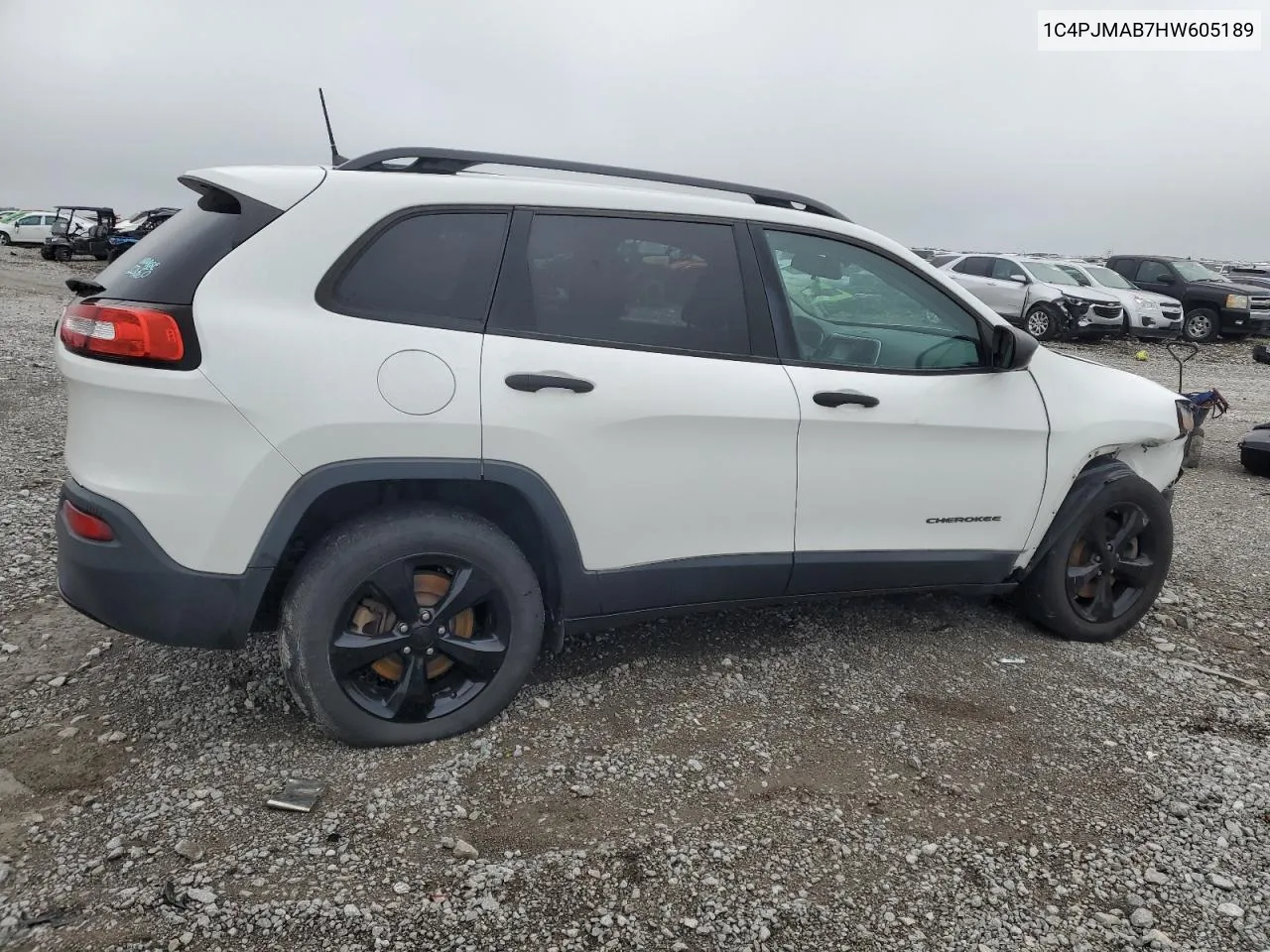 2017 Jeep Cherokee Sport VIN: 1C4PJMAB7HW605189 Lot: 73351264