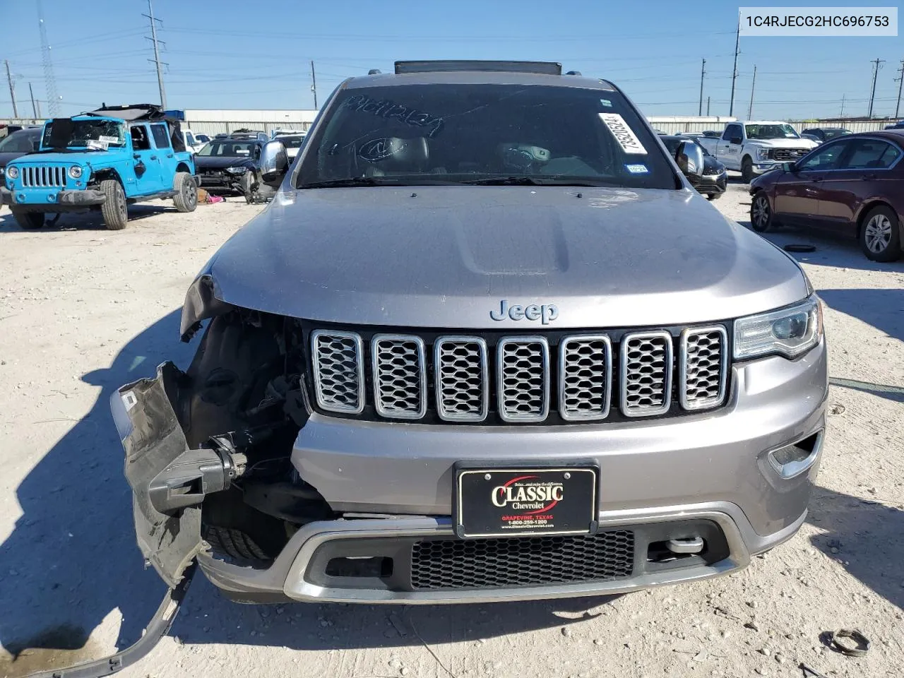 2017 Jeep Grand Cherokee Overland VIN: 1C4RJECG2HC696753 Lot: 73520524