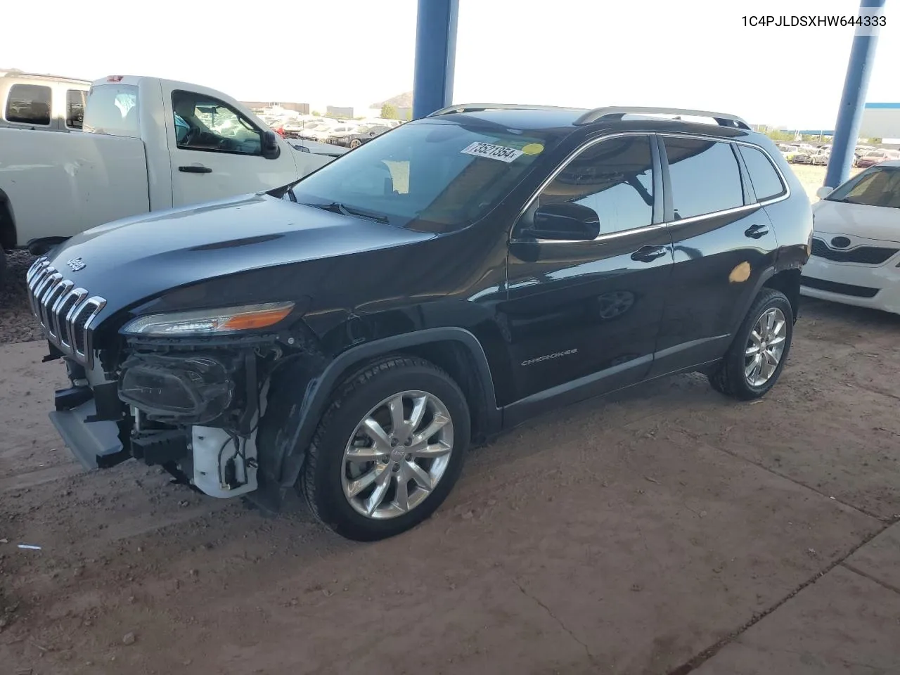 2017 Jeep Cherokee Limited VIN: 1C4PJLDSXHW644333 Lot: 73521354