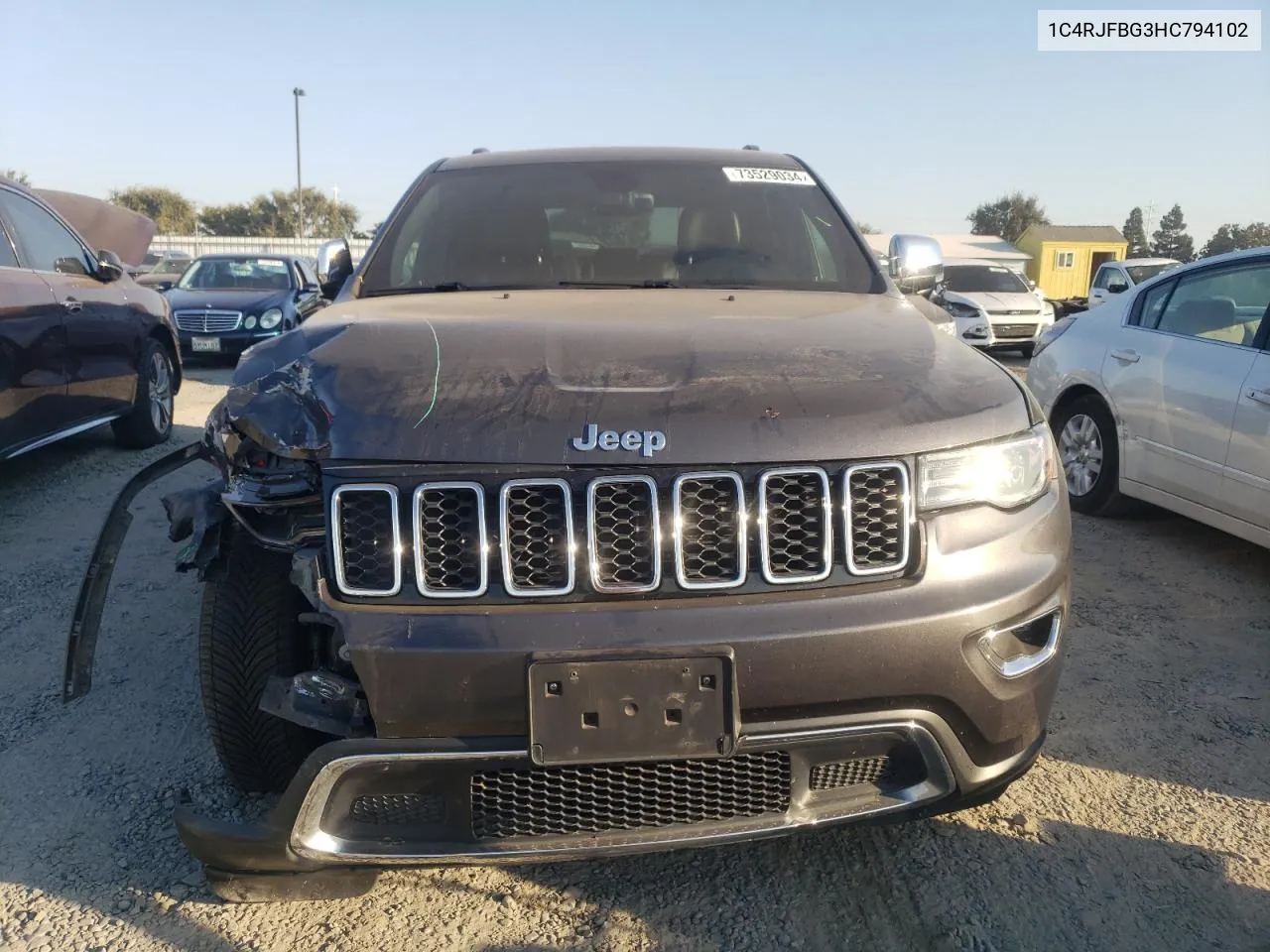 2017 Jeep Grand Cherokee Limited VIN: 1C4RJFBG3HC794102 Lot: 73529034