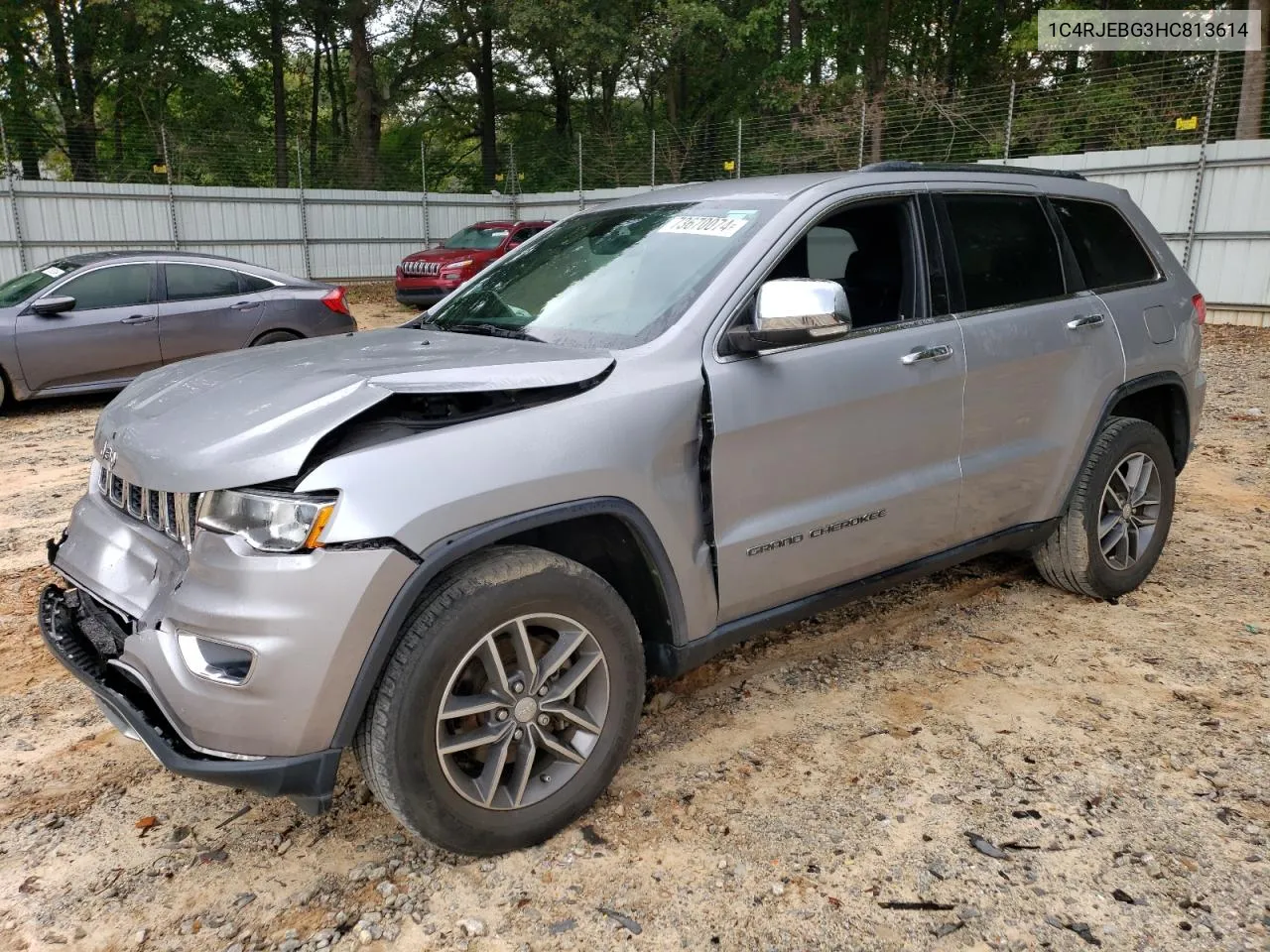 2017 Jeep Grand Cherokee Limited VIN: 1C4RJEBG3HC813614 Lot: 73670074