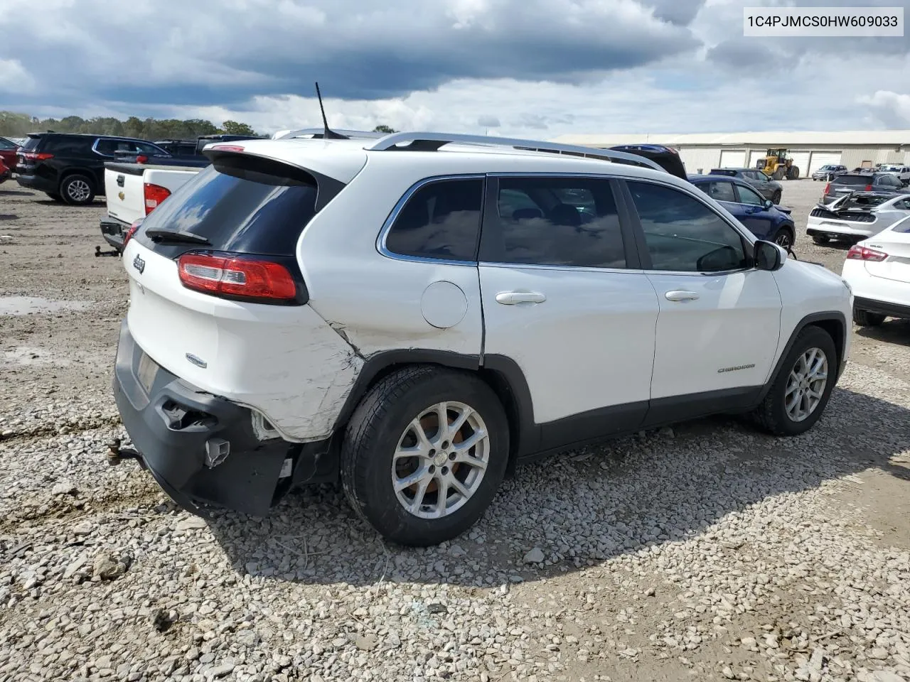 2017 Jeep Cherokee Latitude VIN: 1C4PJMCS0HW609033 Lot: 73690704