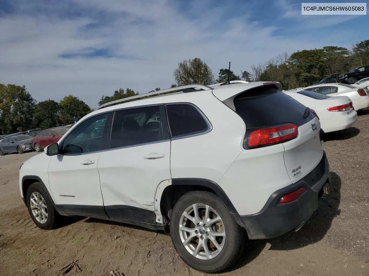 2017 Jeep Cherokee Latitude VIN: 1C4PJMCS6HW605083 Lot: 73716514