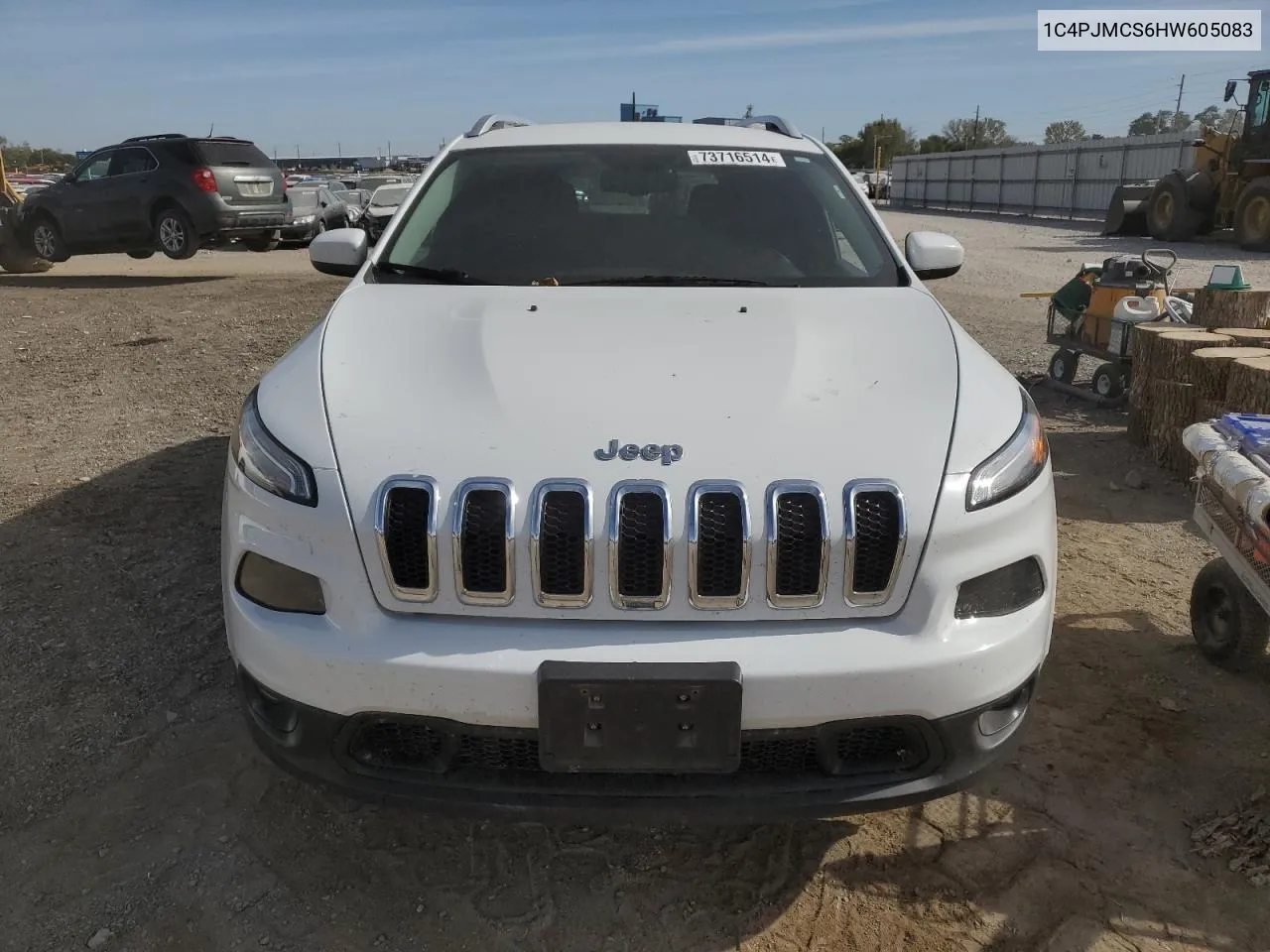 2017 Jeep Cherokee Latitude VIN: 1C4PJMCS6HW605083 Lot: 73716514