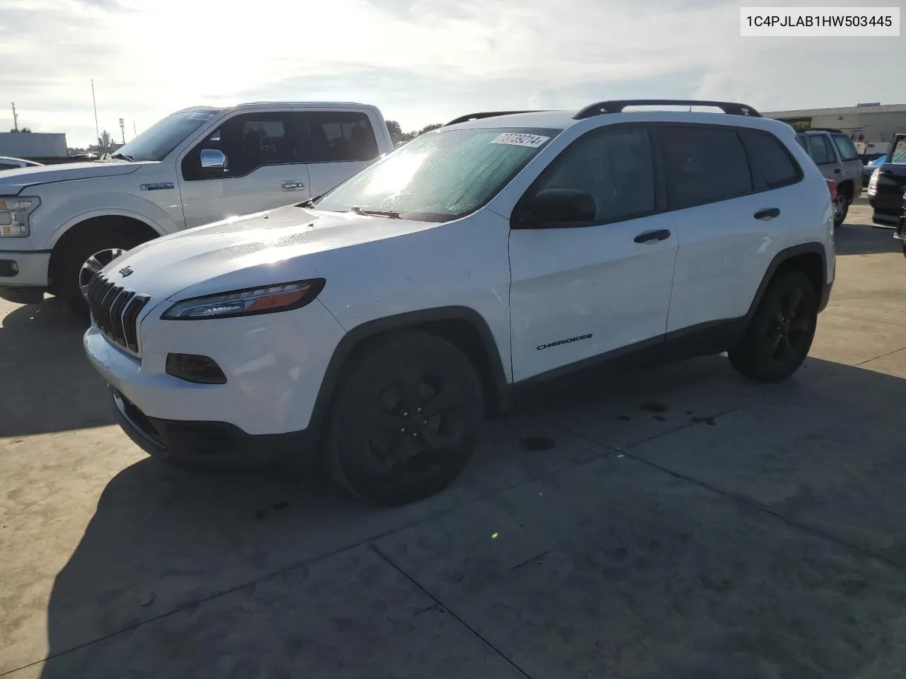 1C4PJLAB1HW503445 2017 Jeep Cherokee Sport