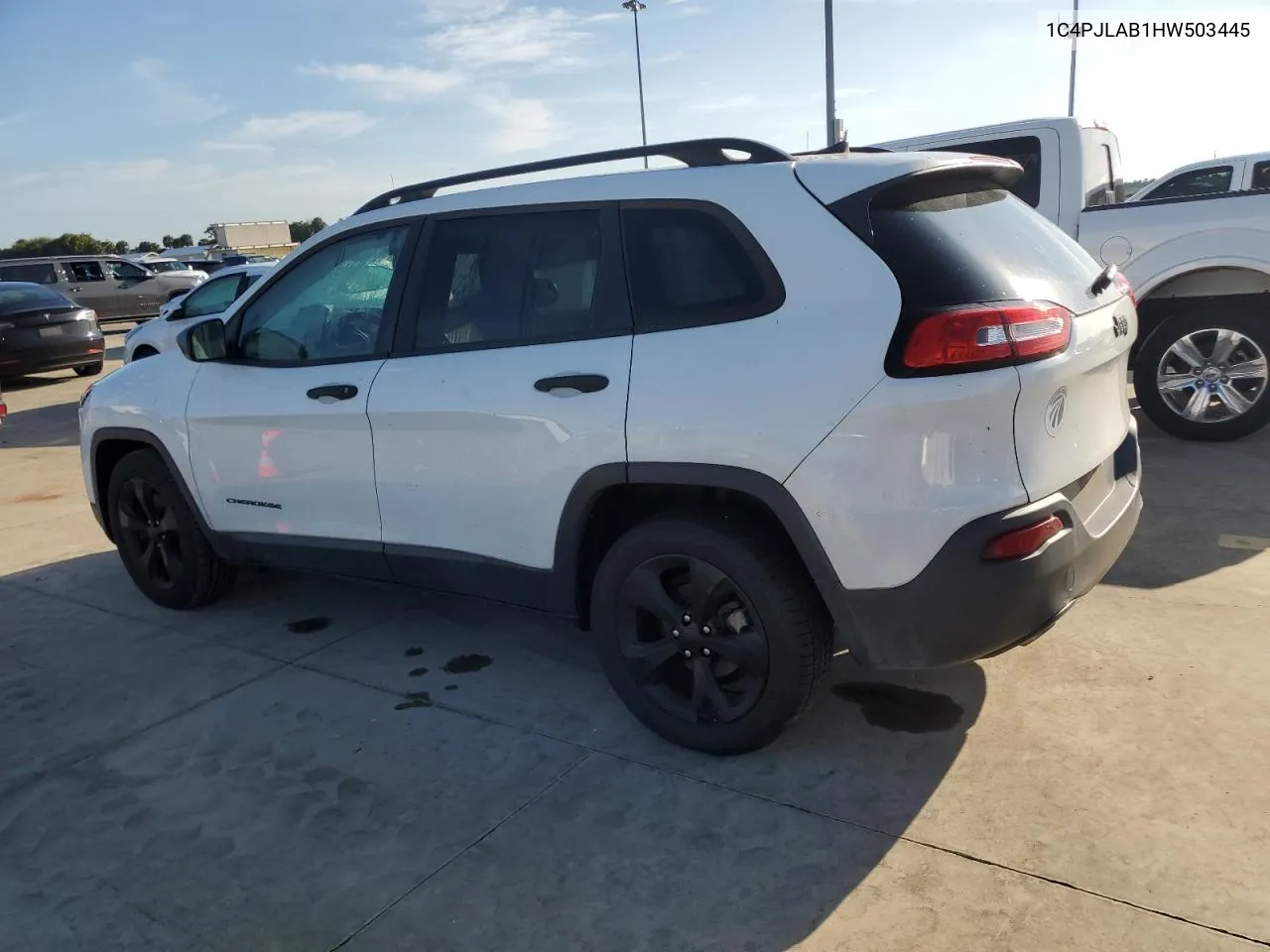 2017 Jeep Cherokee Sport VIN: 1C4PJLAB1HW503445 Lot: 73739214