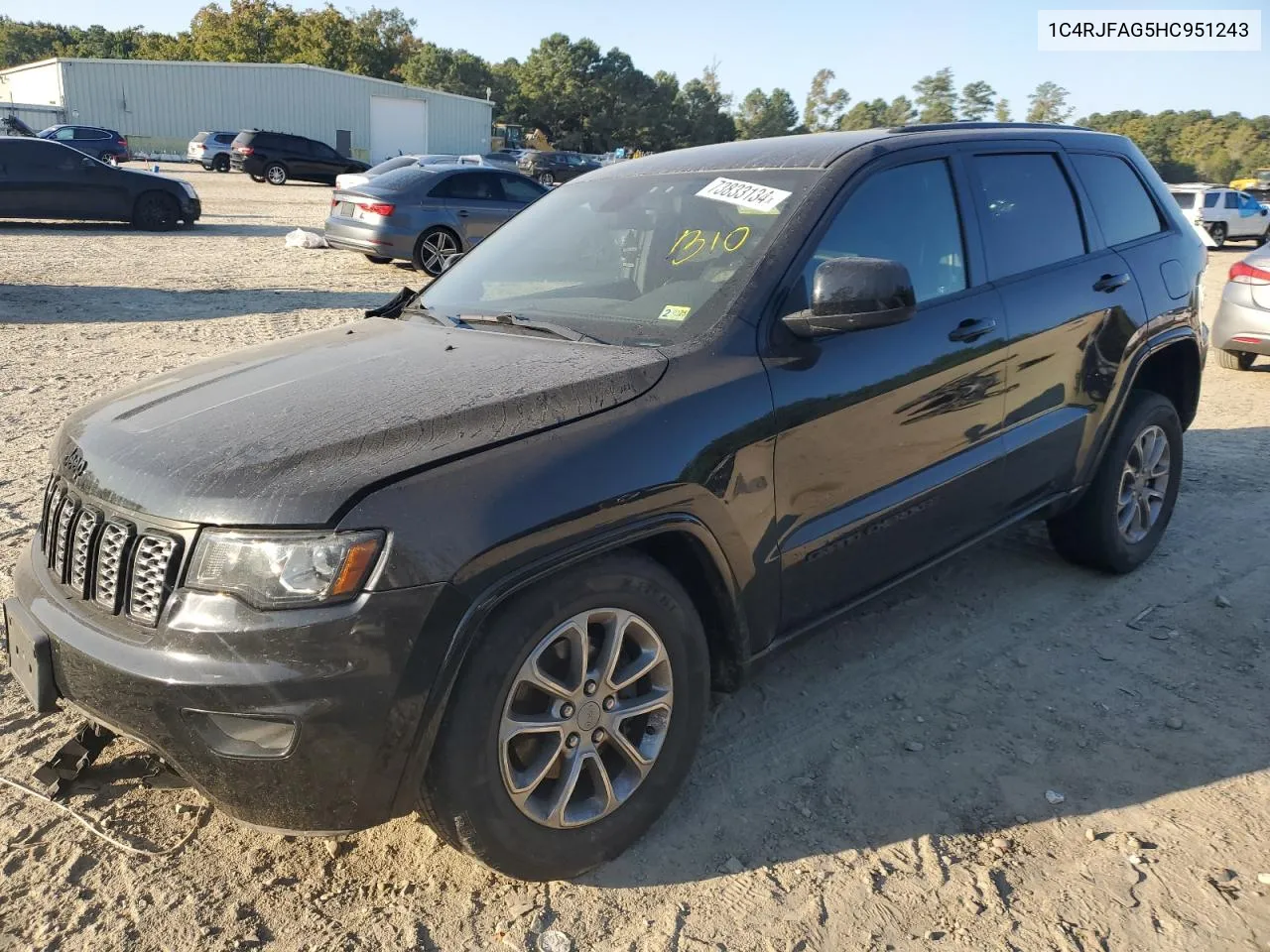 2017 Jeep Grand Cherokee Laredo VIN: 1C4RJFAG5HC951243 Lot: 73833134