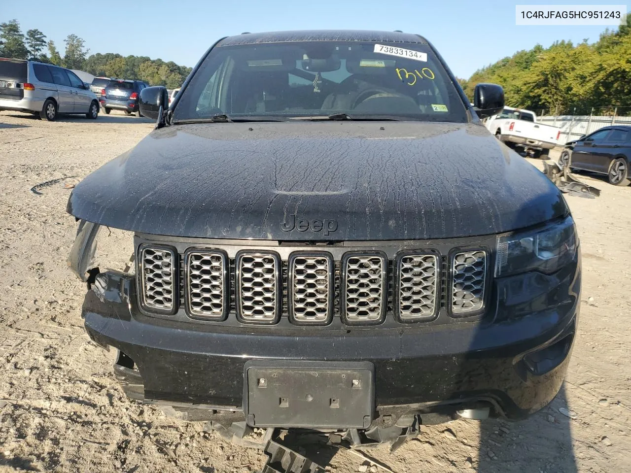 2017 Jeep Grand Cherokee Laredo VIN: 1C4RJFAG5HC951243 Lot: 73833134