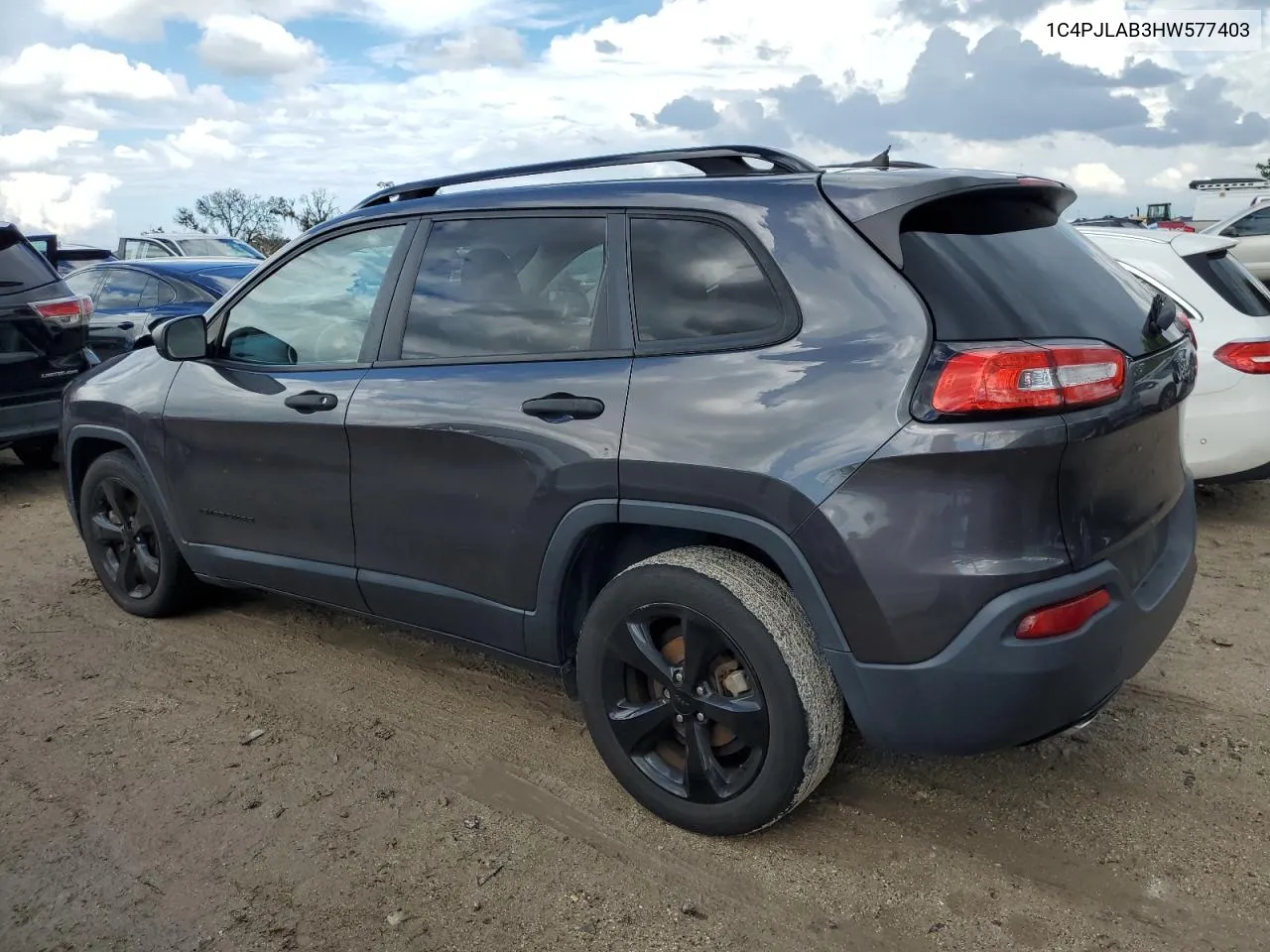 2017 Jeep Cherokee Sport VIN: 1C4PJLAB3HW577403 Lot: 73890204