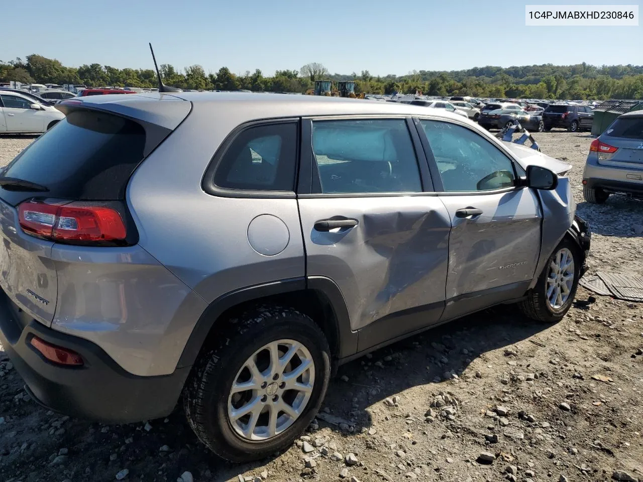 2017 Jeep Cherokee Sport VIN: 1C4PJMABXHD230846 Lot: 74046114