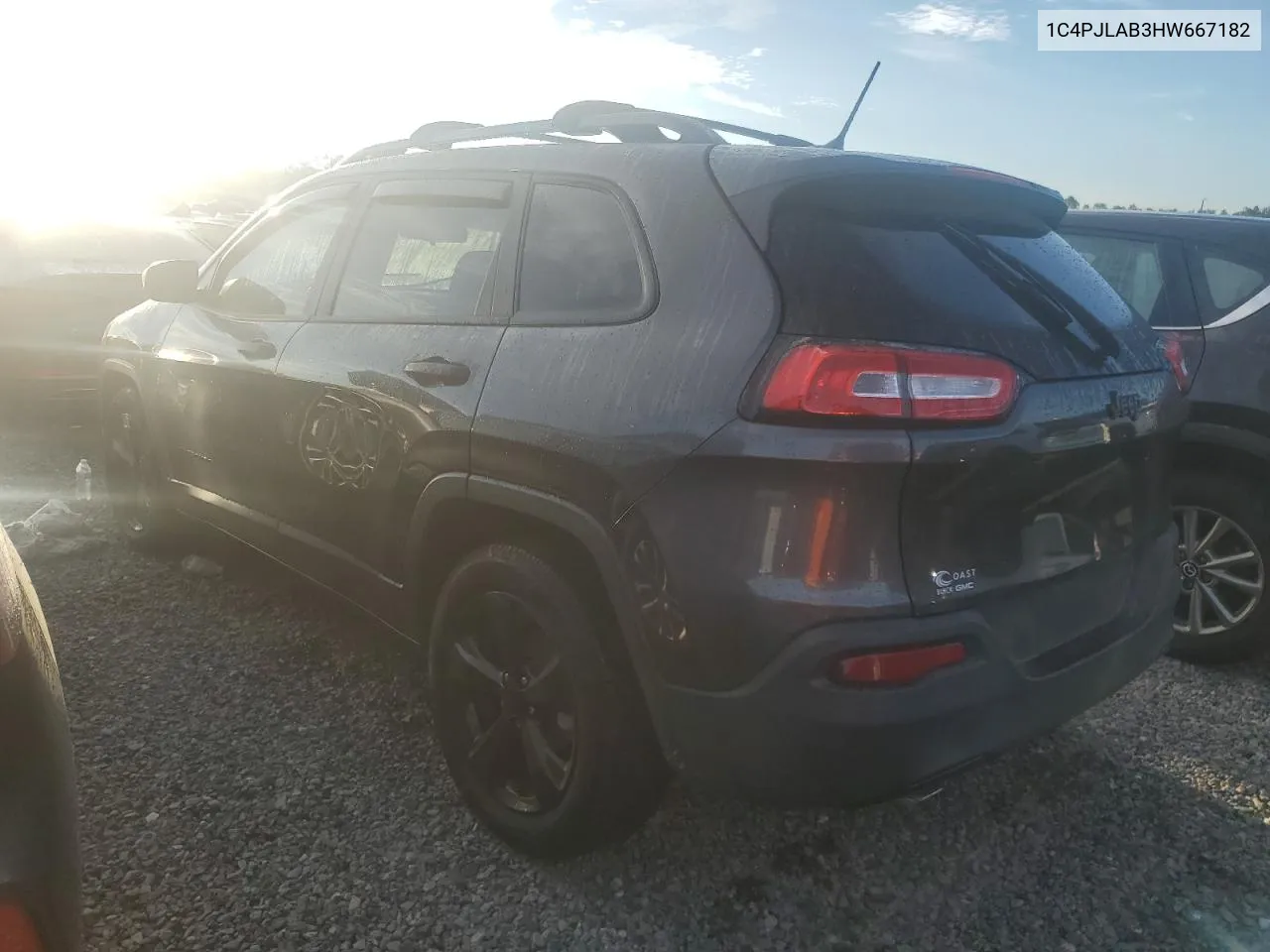 2017 Jeep Cherokee Sport VIN: 1C4PJLAB3HW667182 Lot: 74230134