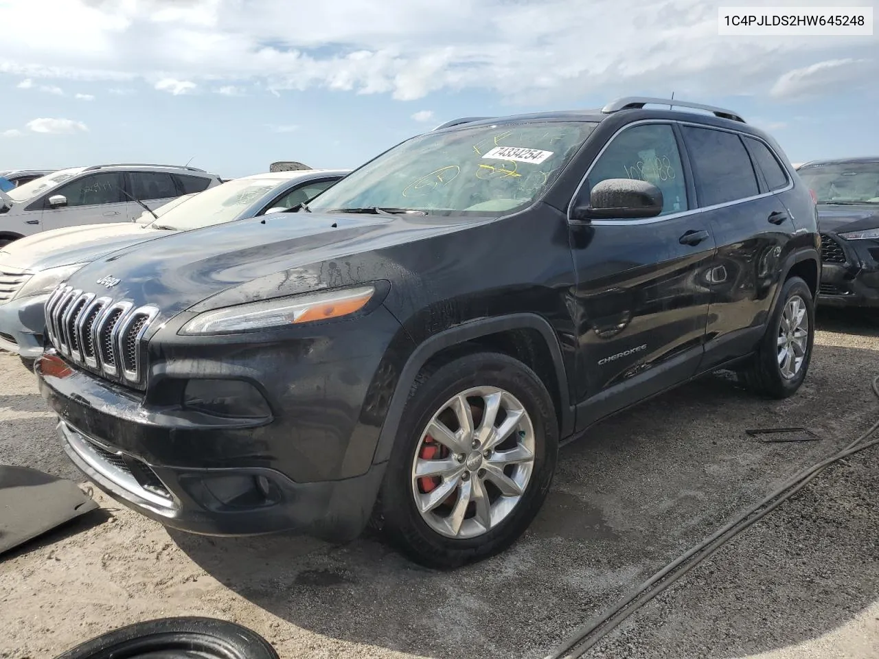 2017 Jeep Cherokee Limited VIN: 1C4PJLDS2HW645248 Lot: 74334254