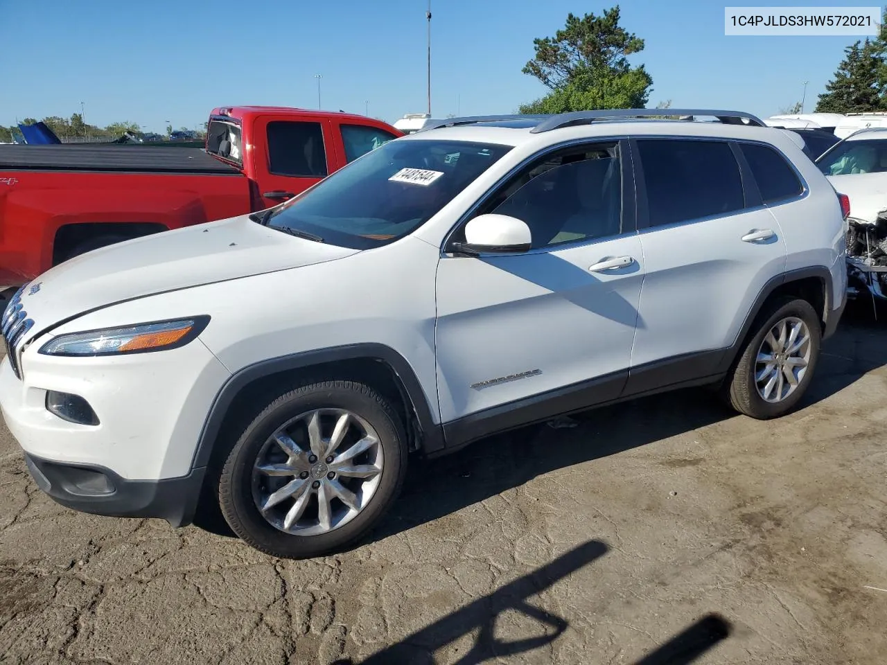 1C4PJLDS3HW572021 2017 Jeep Cherokee Limited