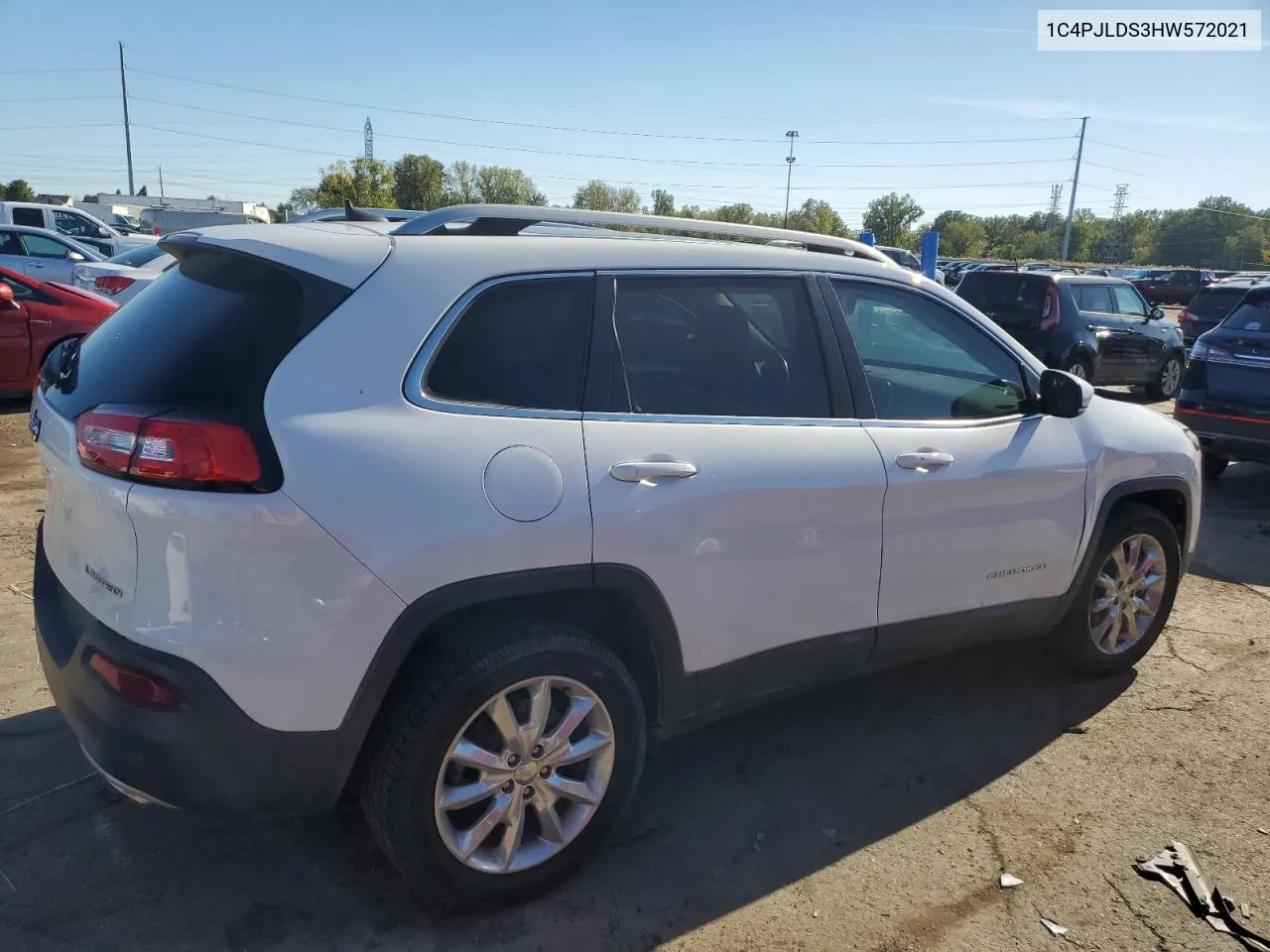 2017 Jeep Cherokee Limited VIN: 1C4PJLDS3HW572021 Lot: 74481544