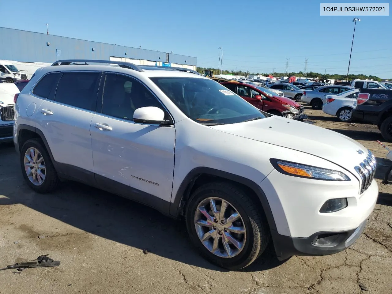 2017 Jeep Cherokee Limited VIN: 1C4PJLDS3HW572021 Lot: 74481544