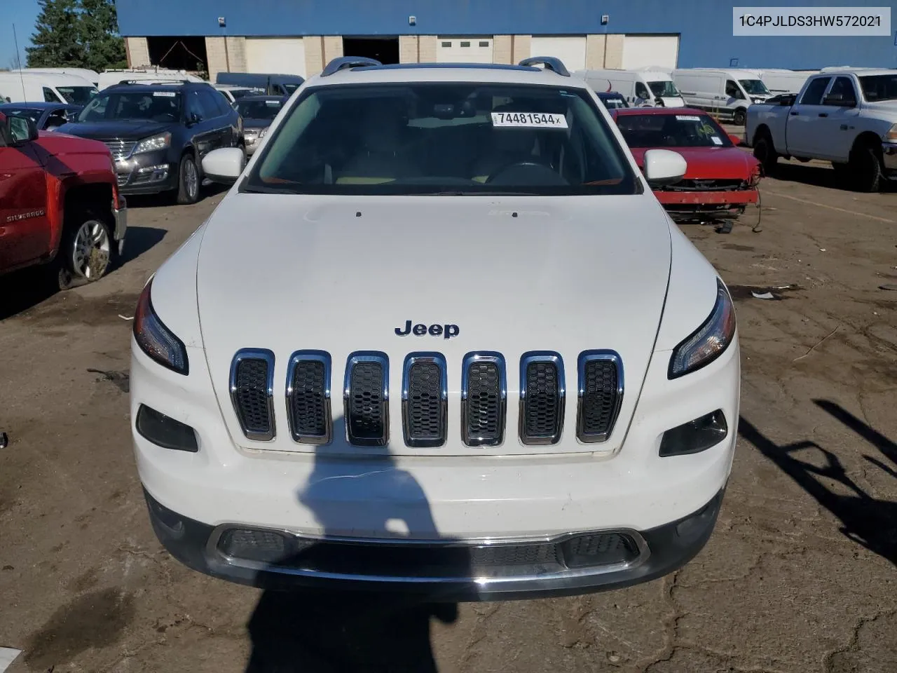 1C4PJLDS3HW572021 2017 Jeep Cherokee Limited