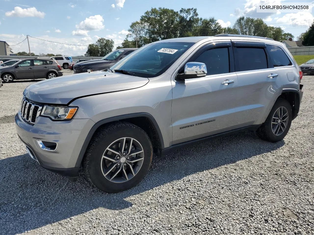 2017 Jeep Grand Cherokee Limited VIN: 1C4RJFBG5HC942508 Lot: 74507564