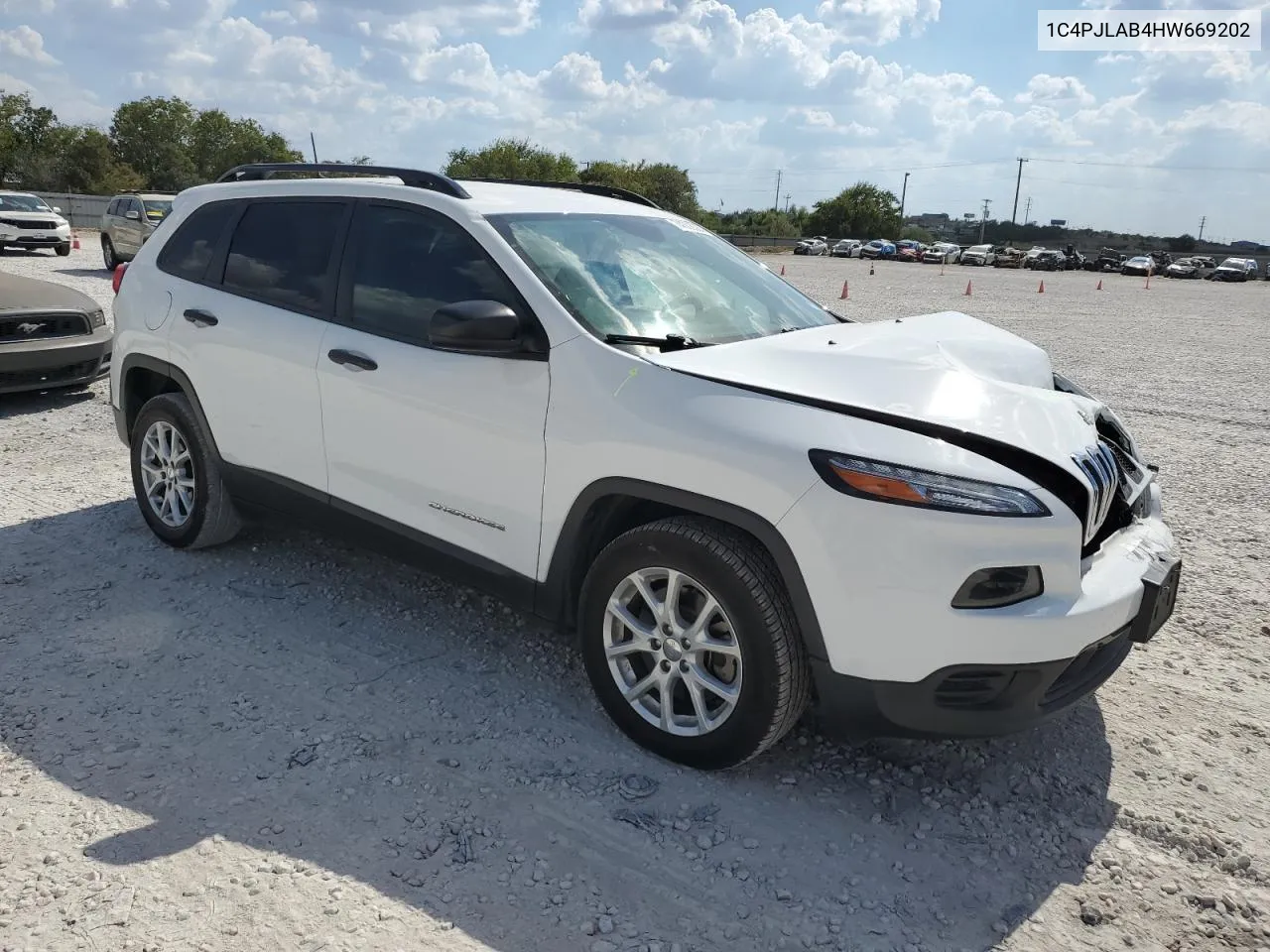 2017 Jeep Cherokee Sport VIN: 1C4PJLAB4HW669202 Lot: 74508384