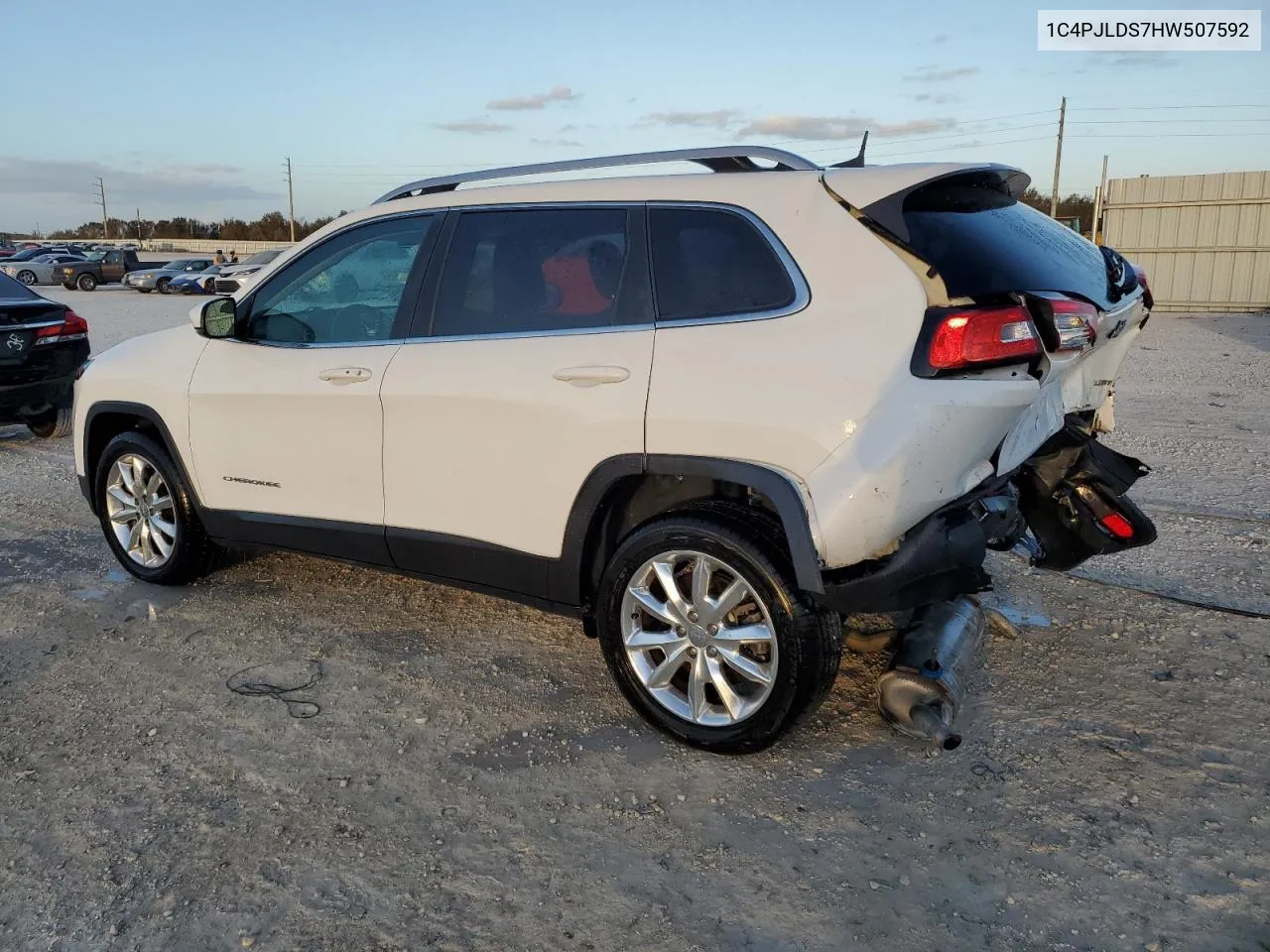 2017 Jeep Cherokee Limited VIN: 1C4PJLDS7HW507592 Lot: 74676654