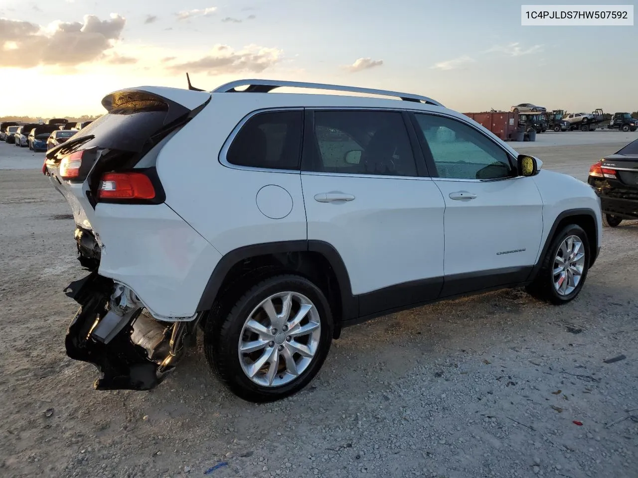 2017 Jeep Cherokee Limited VIN: 1C4PJLDS7HW507592 Lot: 74676654