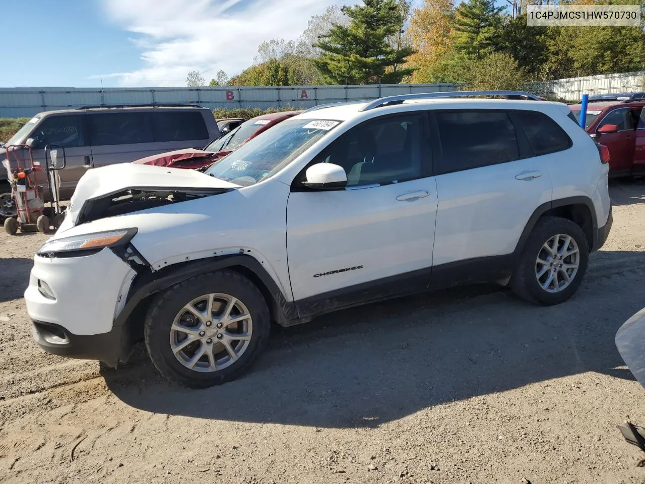 2017 Jeep Cherokee Latitude VIN: 1C4PJMCS1HW570730 Lot: 74687094