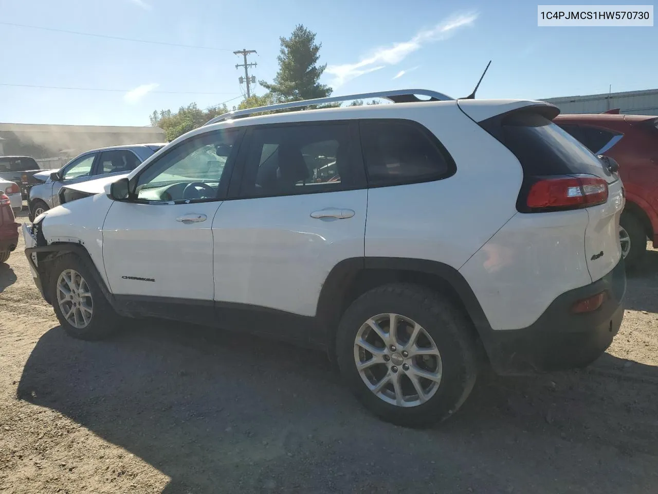 2017 Jeep Cherokee Latitude VIN: 1C4PJMCS1HW570730 Lot: 74687094