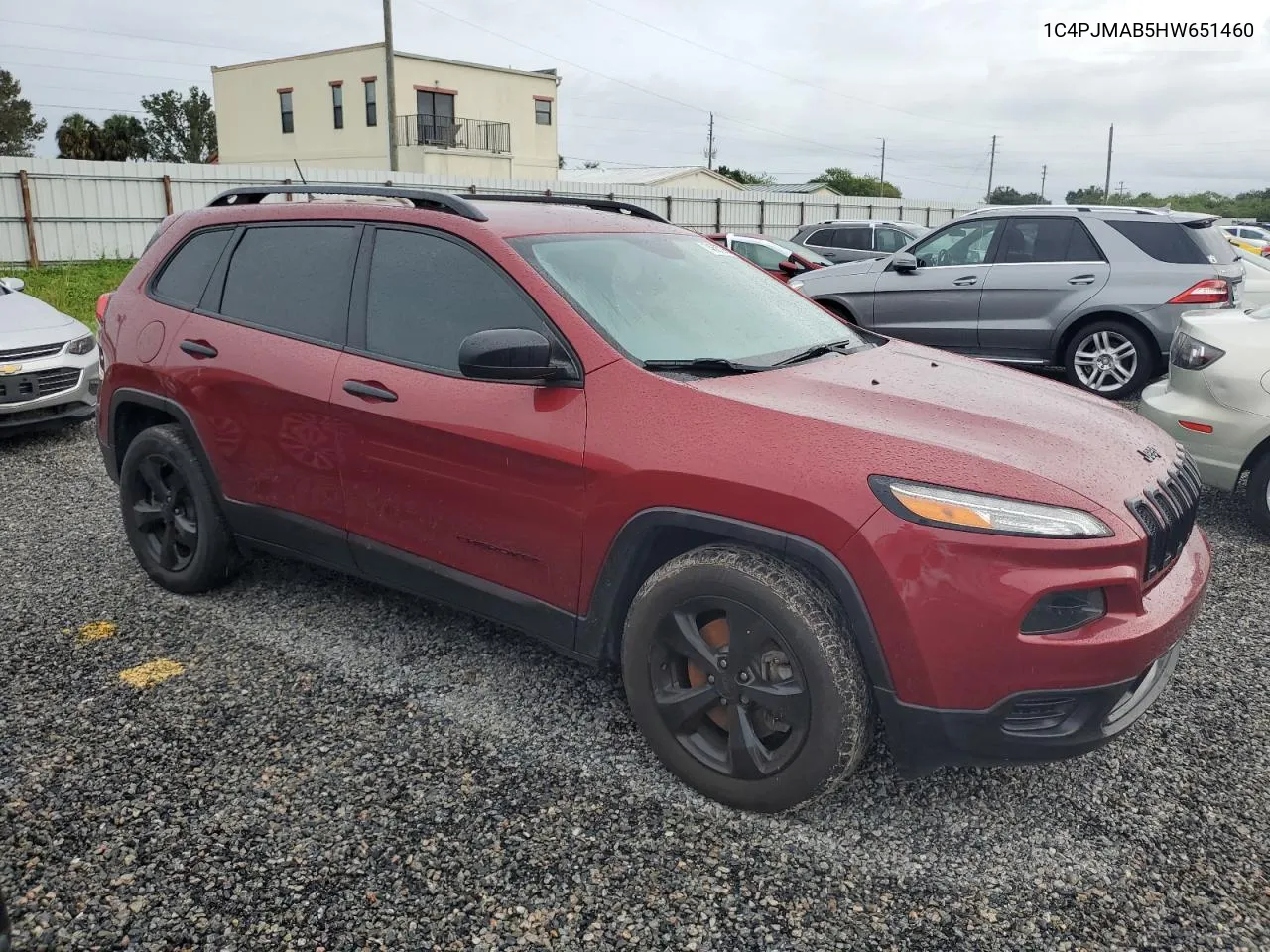 2017 Jeep Cherokee Sport VIN: 1C4PJMAB5HW651460 Lot: 74687984