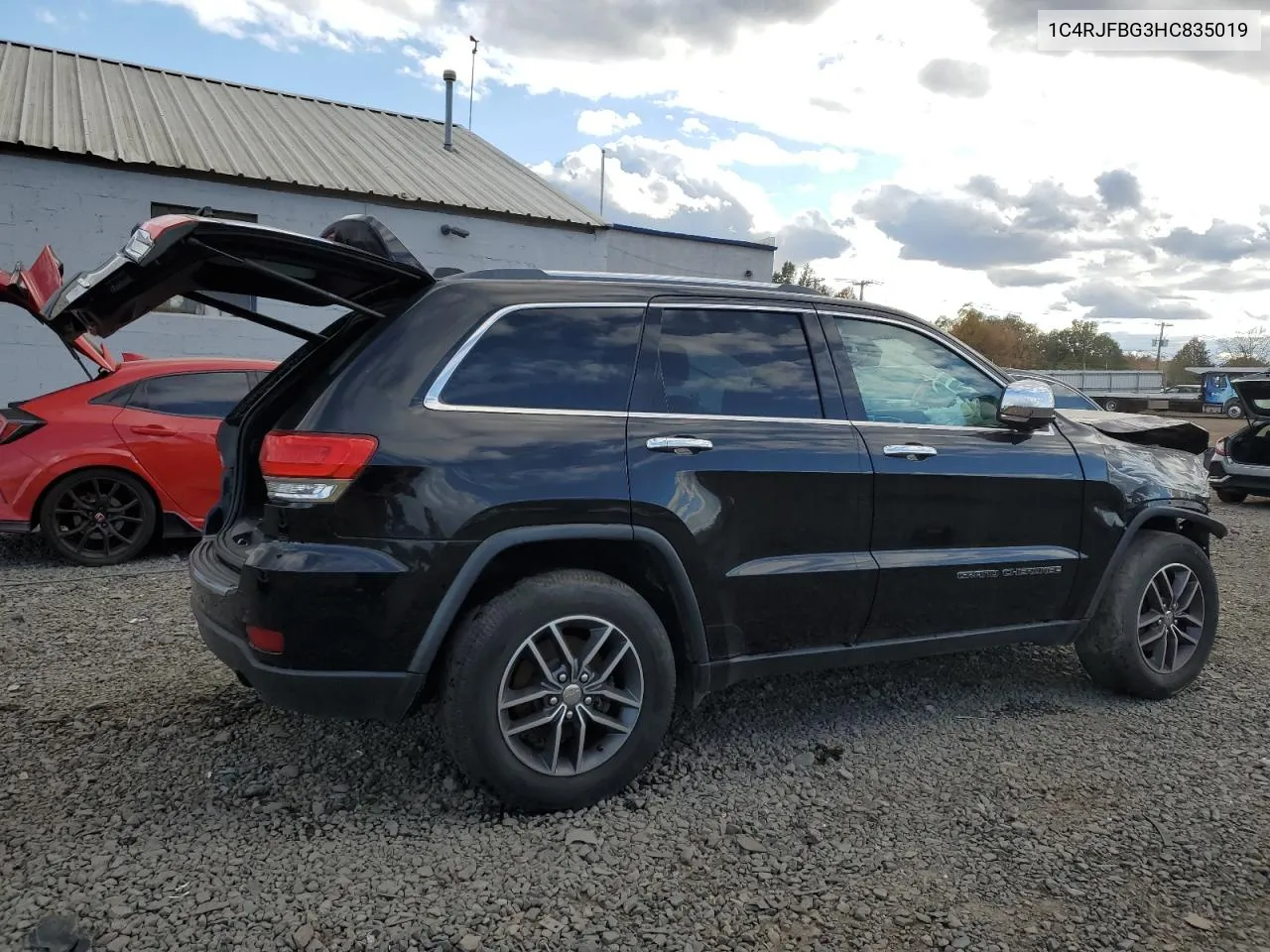 2017 Jeep Grand Cherokee Limited VIN: 1C4RJFBG3HC835019 Lot: 74795804