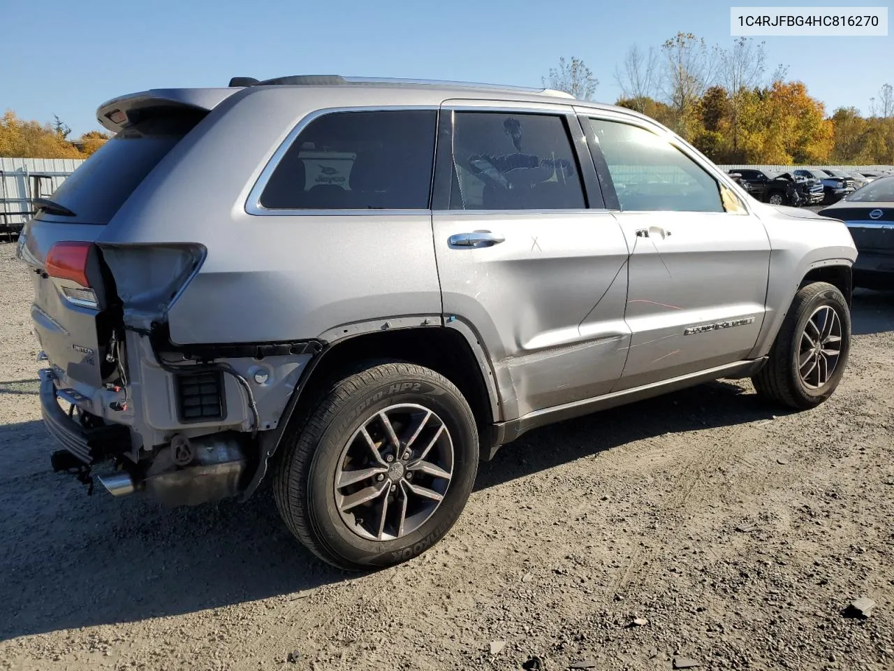 2017 Jeep Grand Cherokee Limited VIN: 1C4RJFBG4HC816270 Lot: 74925574