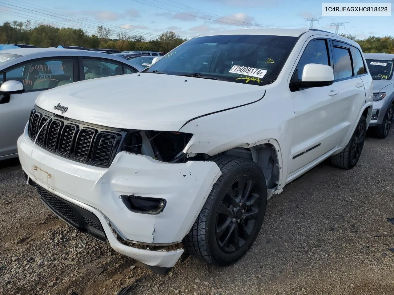 2017 Jeep Grand Cherokee Laredo VIN: 1C4RJFAGXHC818428 Lot: 75009174