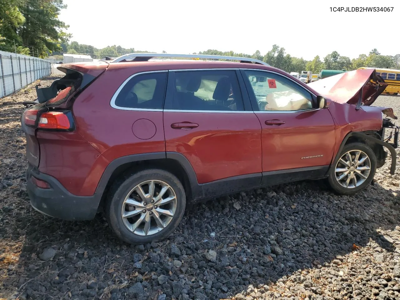 2017 Jeep Cherokee Limited VIN: 1C4PJLDB2HW534067 Lot: 75169224