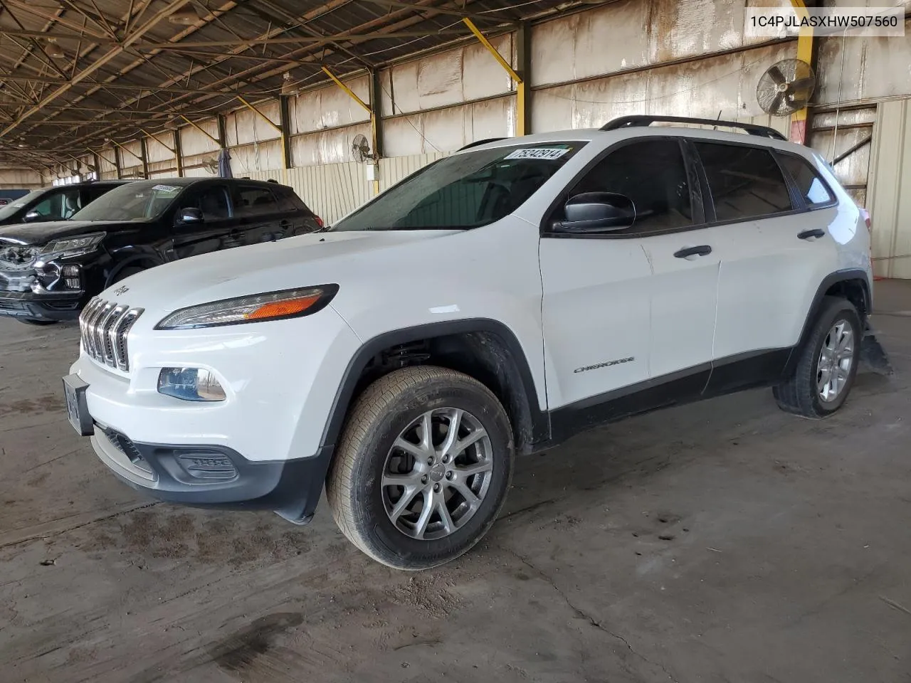 2017 Jeep Cherokee Sport VIN: 1C4PJLASXHW507560 Lot: 75242914