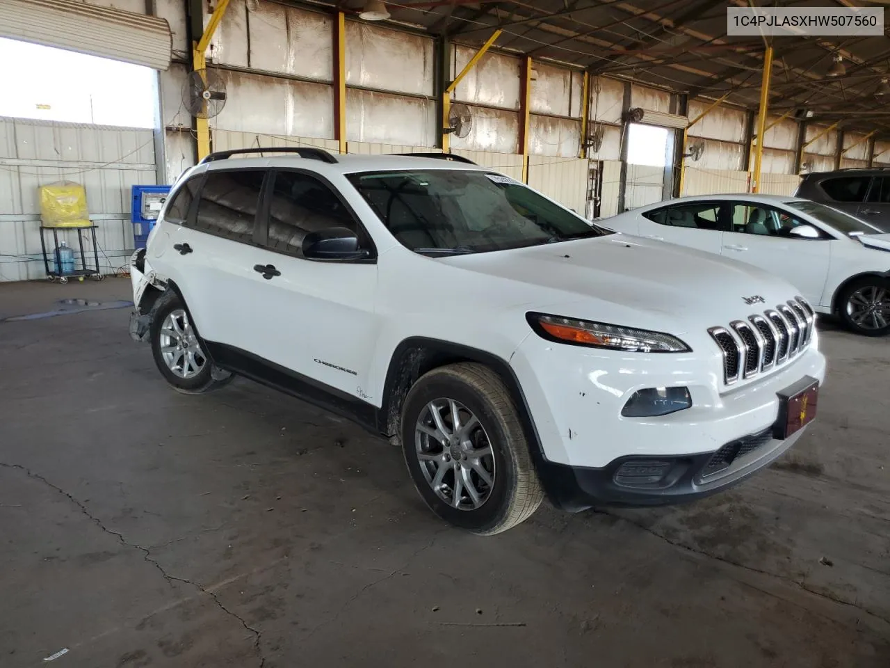 2017 Jeep Cherokee Sport VIN: 1C4PJLASXHW507560 Lot: 75242914