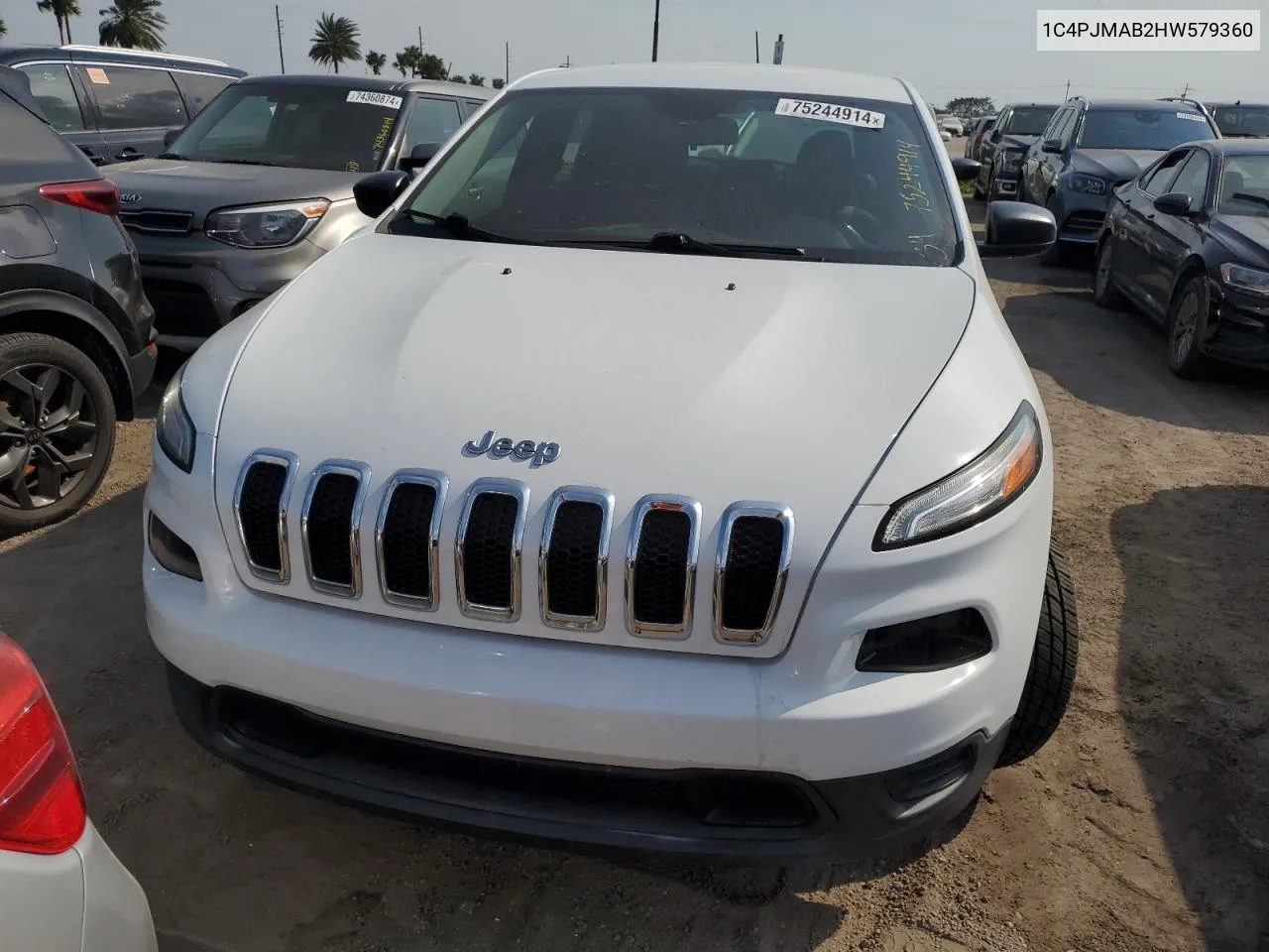 1C4PJMAB2HW579360 2017 Jeep Cherokee Sport