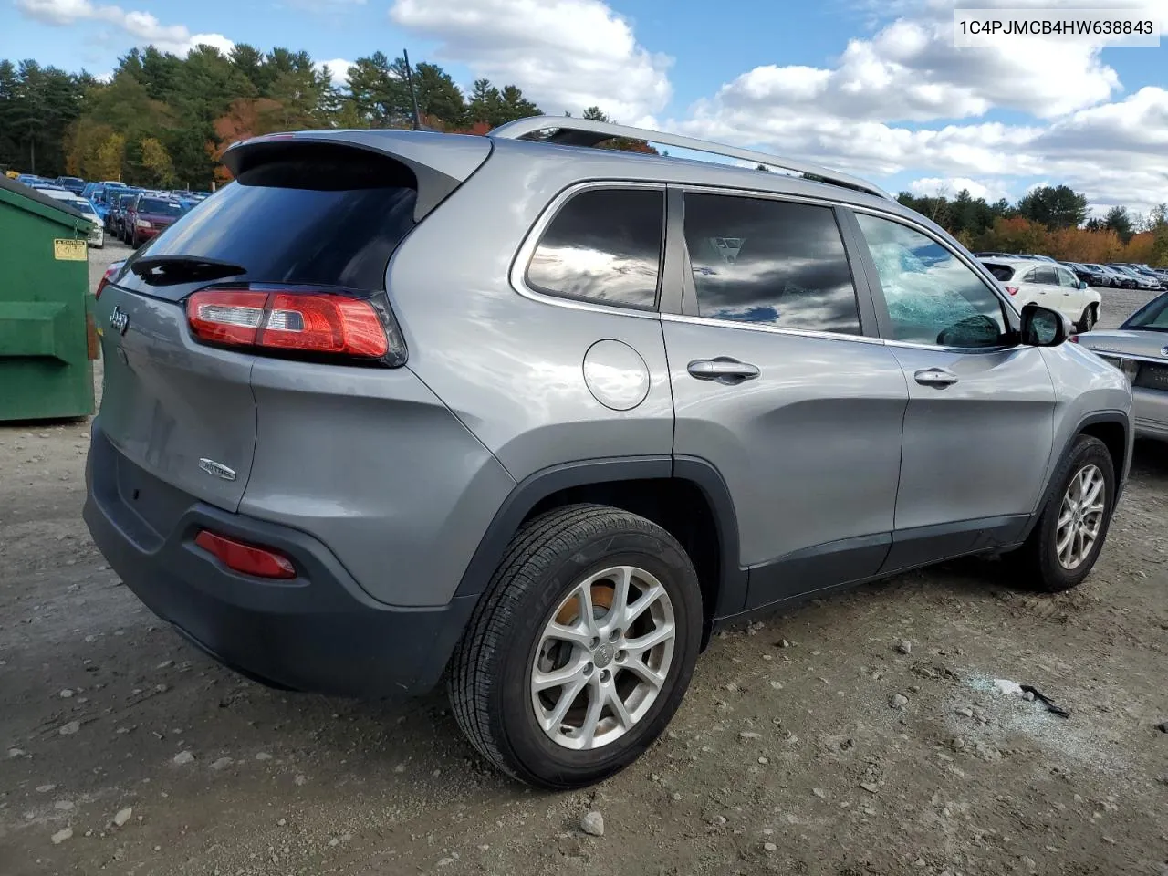 2017 Jeep Cherokee Latitude VIN: 1C4PJMCB4HW638843 Lot: 75288324