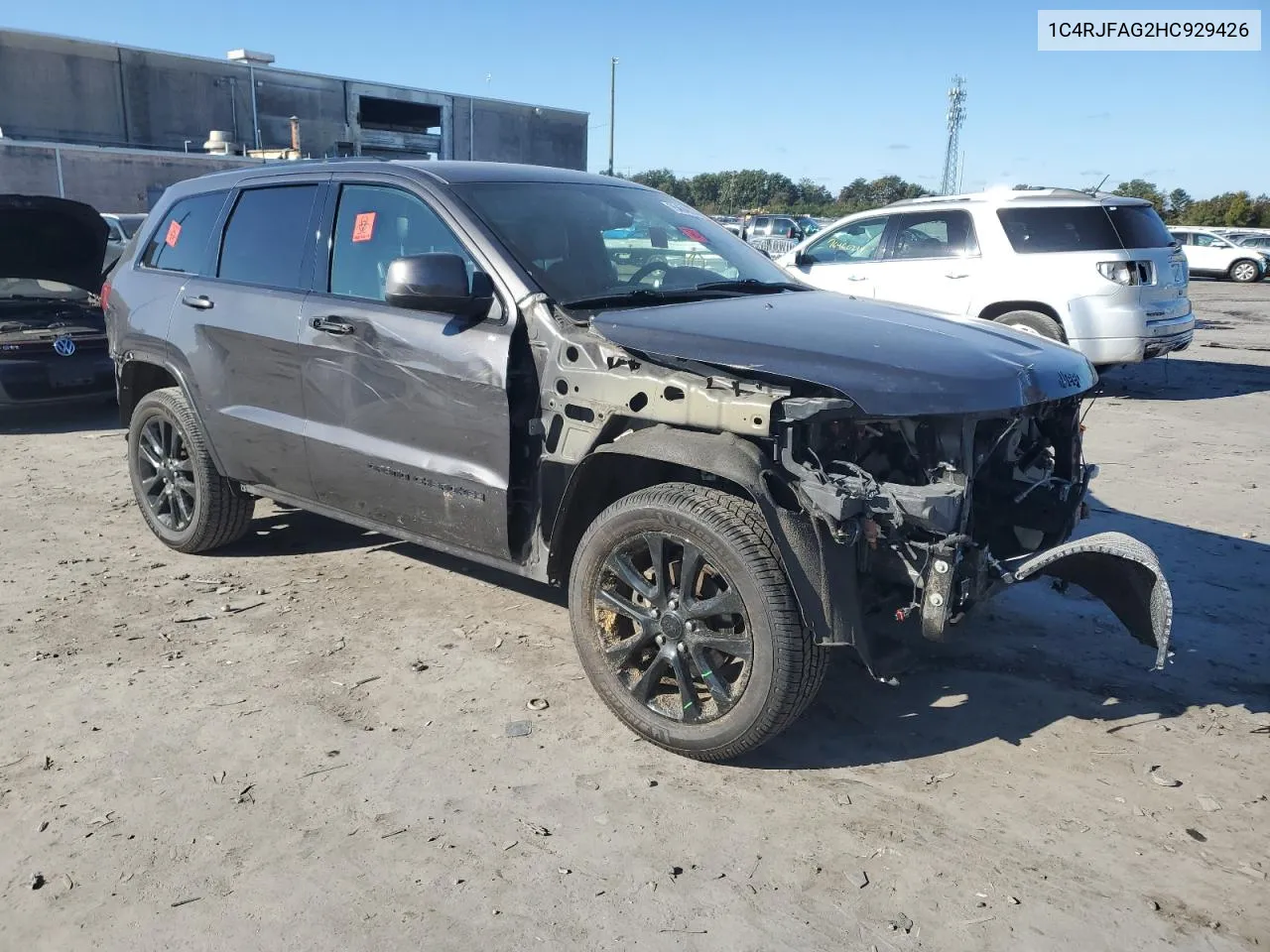 2017 Jeep Grand Cherokee Laredo VIN: 1C4RJFAG2HC929426 Lot: 75454974