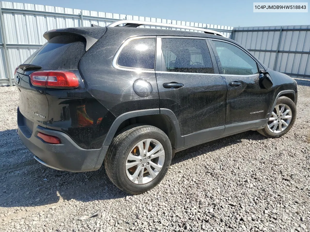 1C4PJMDB9HW518843 2017 Jeep Cherokee Limited