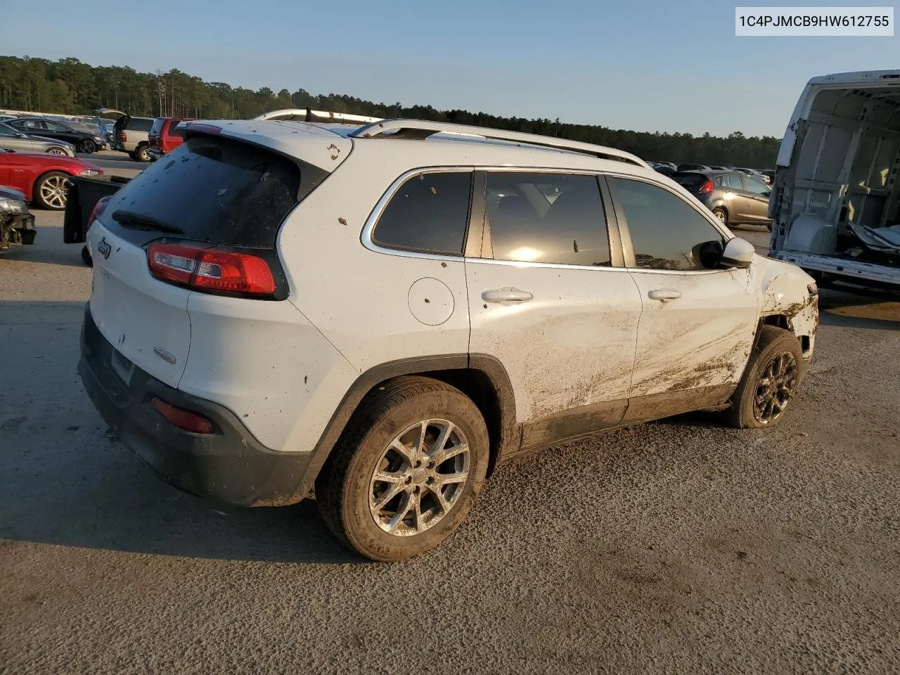 2017 Jeep Cherokee Latitude VIN: 1C4PJMCB9HW612755 Lot: 75558624